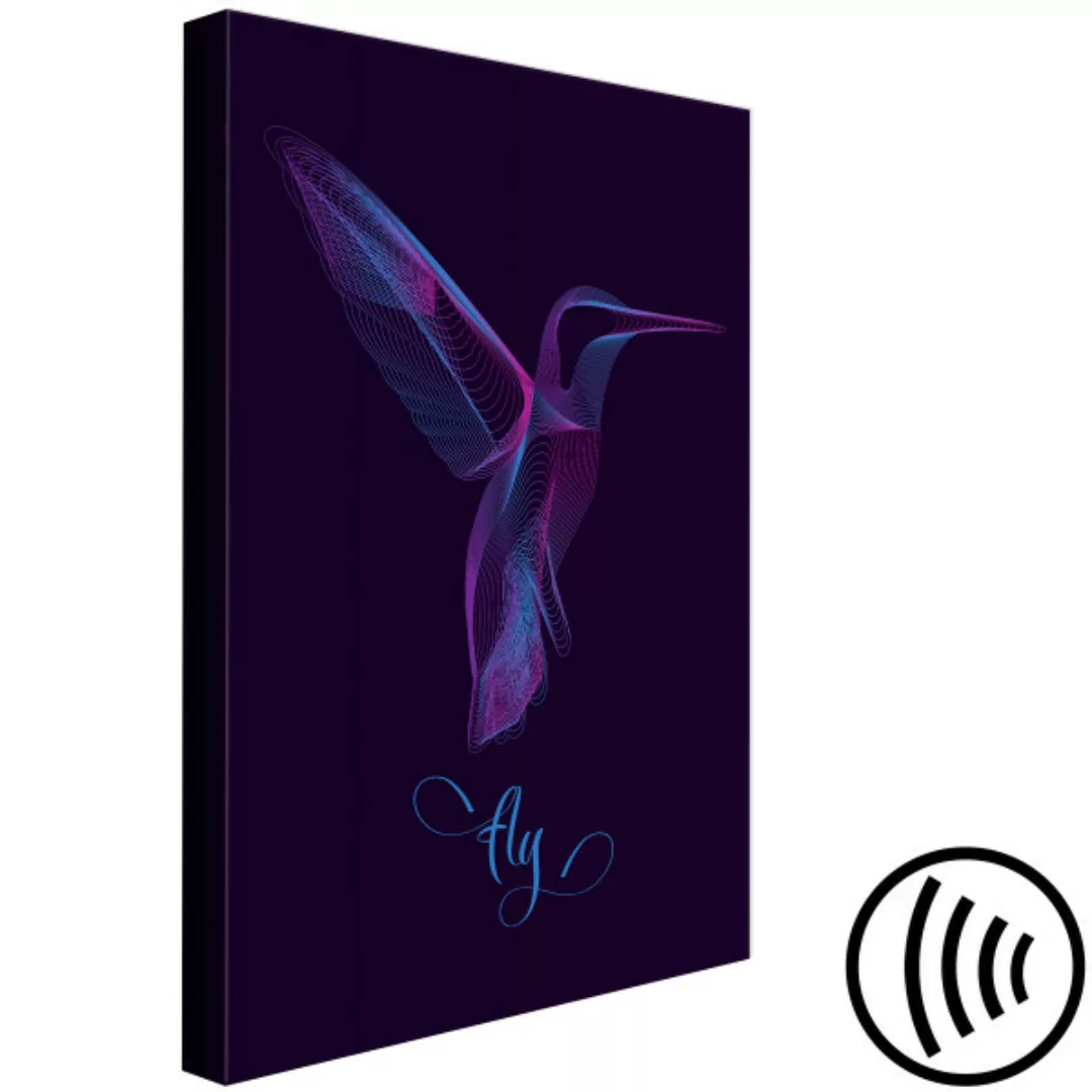 Leinwandbild Purple Hummingbird (1 Part) Vertical XXL günstig online kaufen