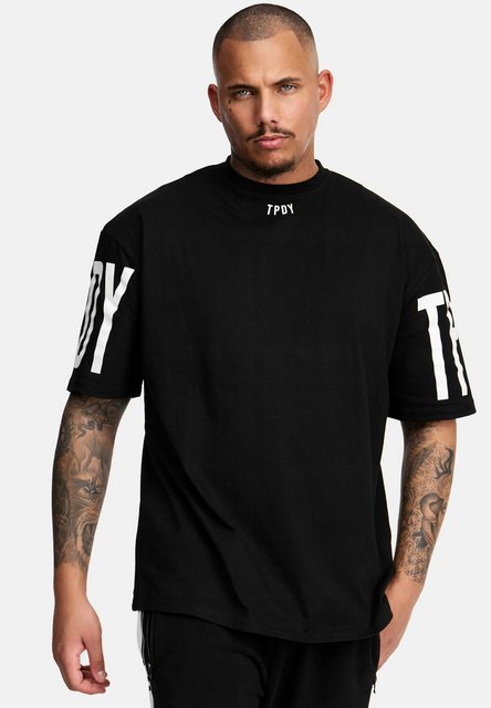 trueprodigy Oversize-Shirt Viktor Logoprint Rundhals dicker Stoff günstig online kaufen