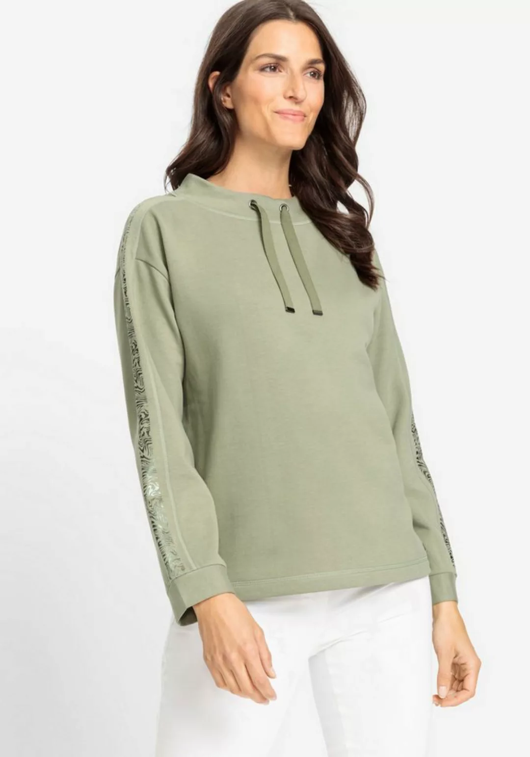 Olsen Rundhalspullover Sweatshirt Long Sleeves günstig online kaufen