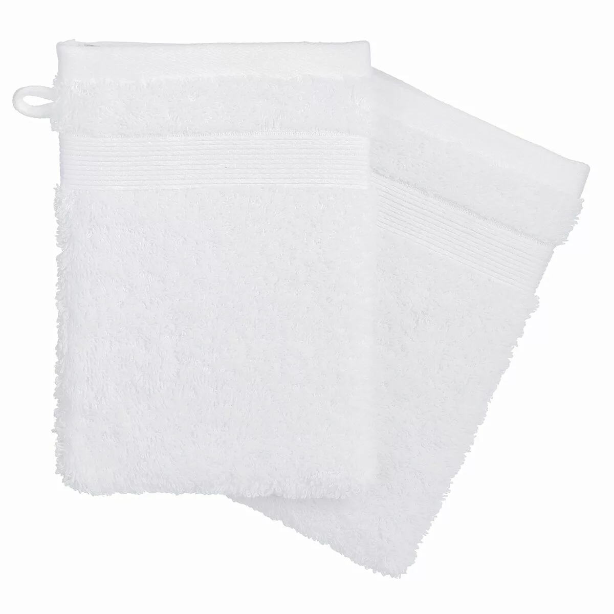 Handtücher-set Atmosphera 2 Stücke Handschuhe Baumwolle Weiß (15 X 21 Cm) günstig online kaufen