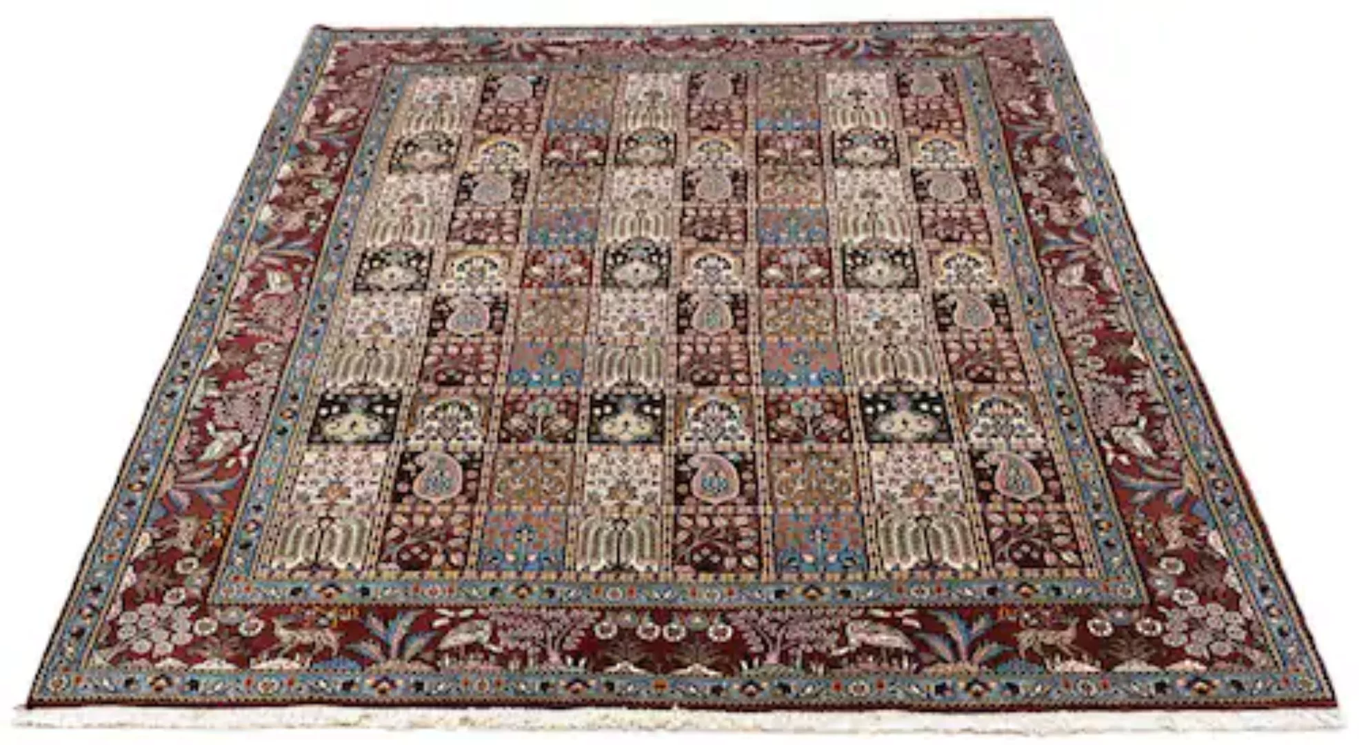 morgenland Wollteppich »Moud Stark Gemustert Beige 190 x 148 cm«, rechtecki günstig online kaufen