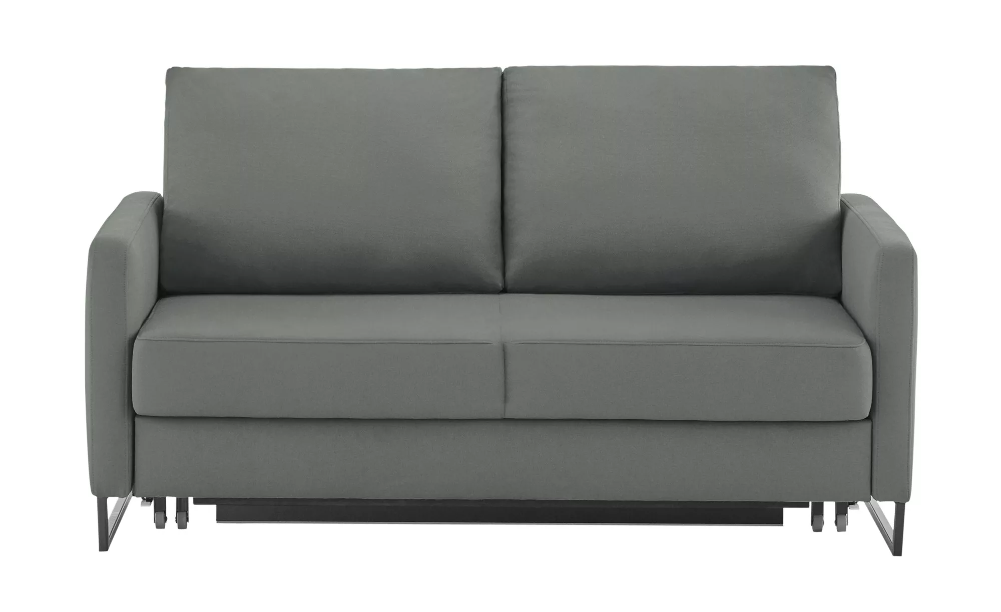 Schlafsofa - grau - 160 cm - 90 cm - 95 cm - Polstermöbel > Sofas > 2-Sitze günstig online kaufen