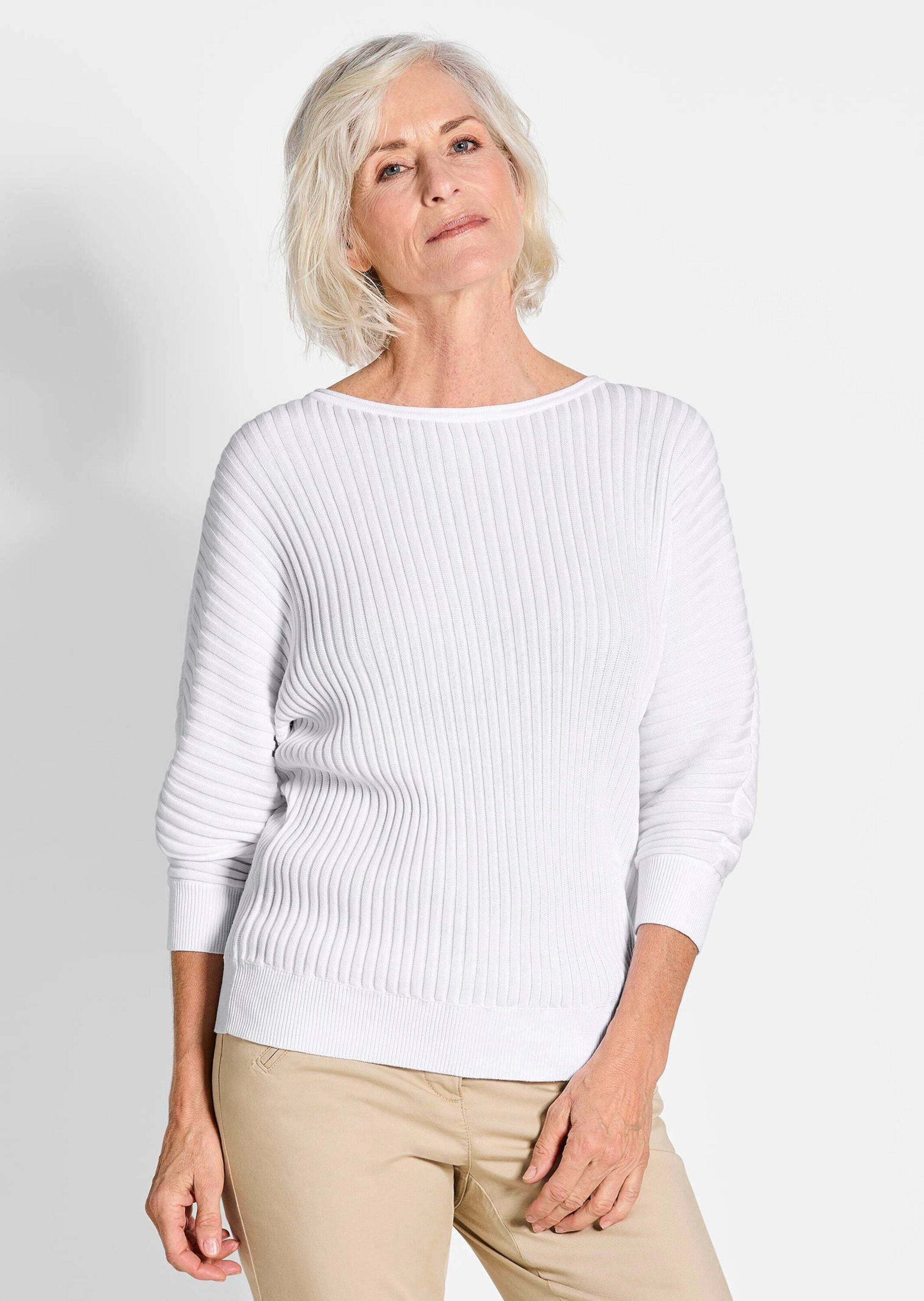 GOLDNER Strickpullover Pullover mit Fledermausärmeln günstig online kaufen