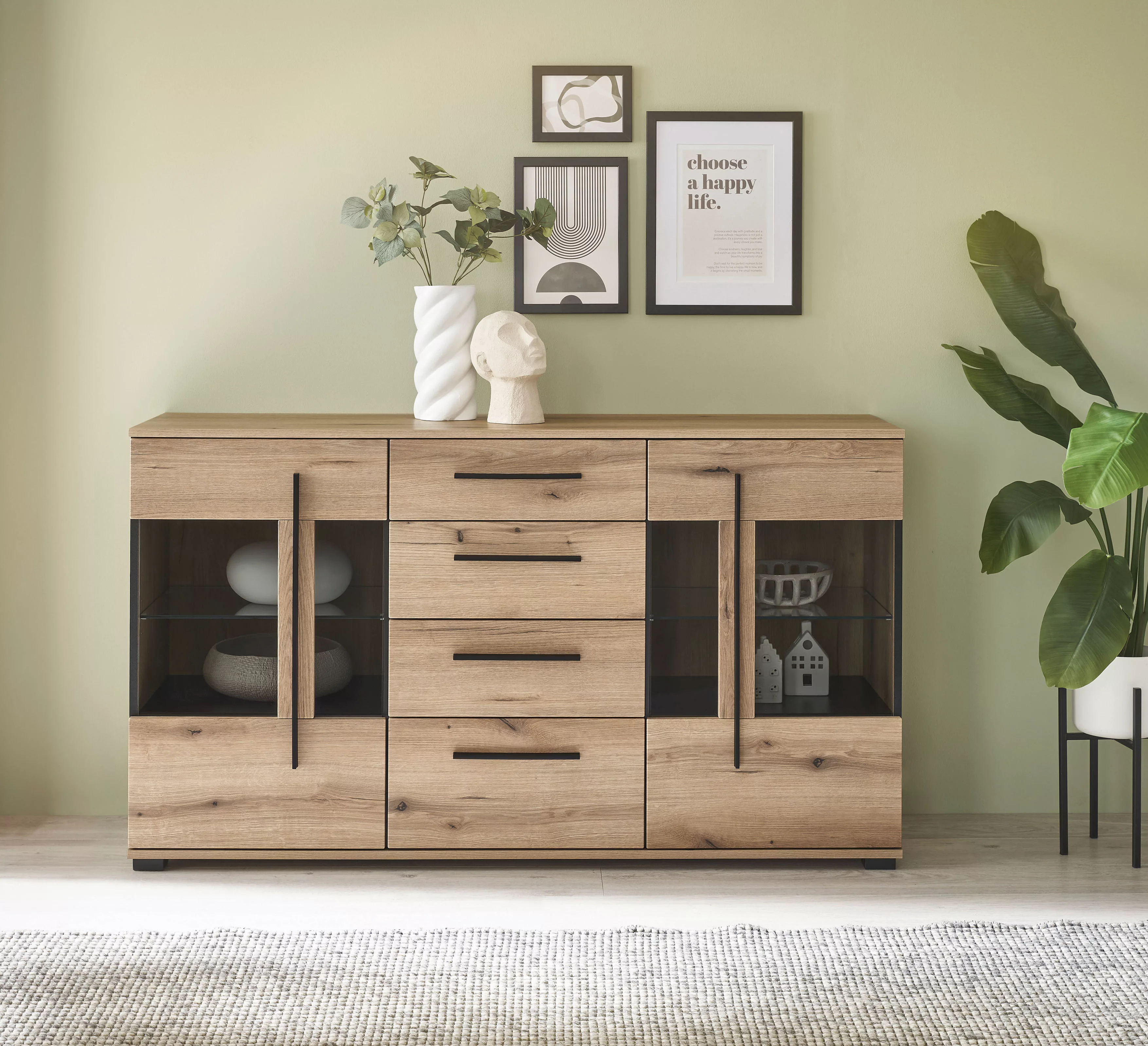 INOSIGN Sideboard "Cantara, moderner Schrank, Kommode in Eiche Evoke oder w günstig online kaufen