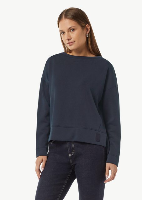 comma casual identity Sweatshirt Weiches Sweatshirt mit Schlitz am Saum Log günstig online kaufen