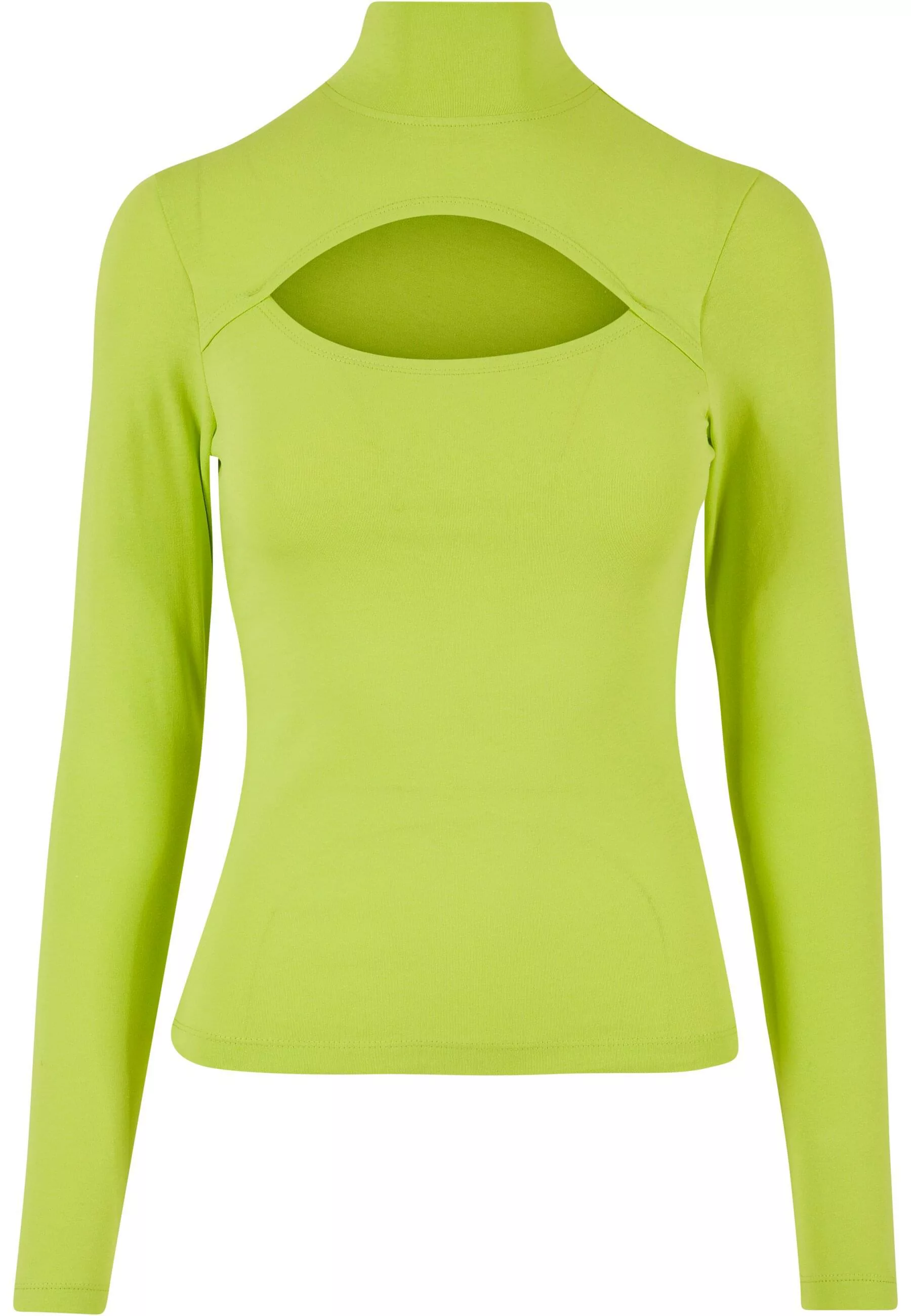 URBAN CLASSICS Langarmshirt "Urban Classics Damen Ladies Cut-Out Turtleneck günstig online kaufen