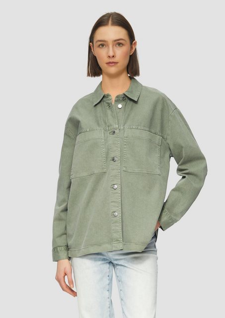 s.Oliver Funktionsjacke Overshirt aus Twill mit Waschung günstig online kaufen