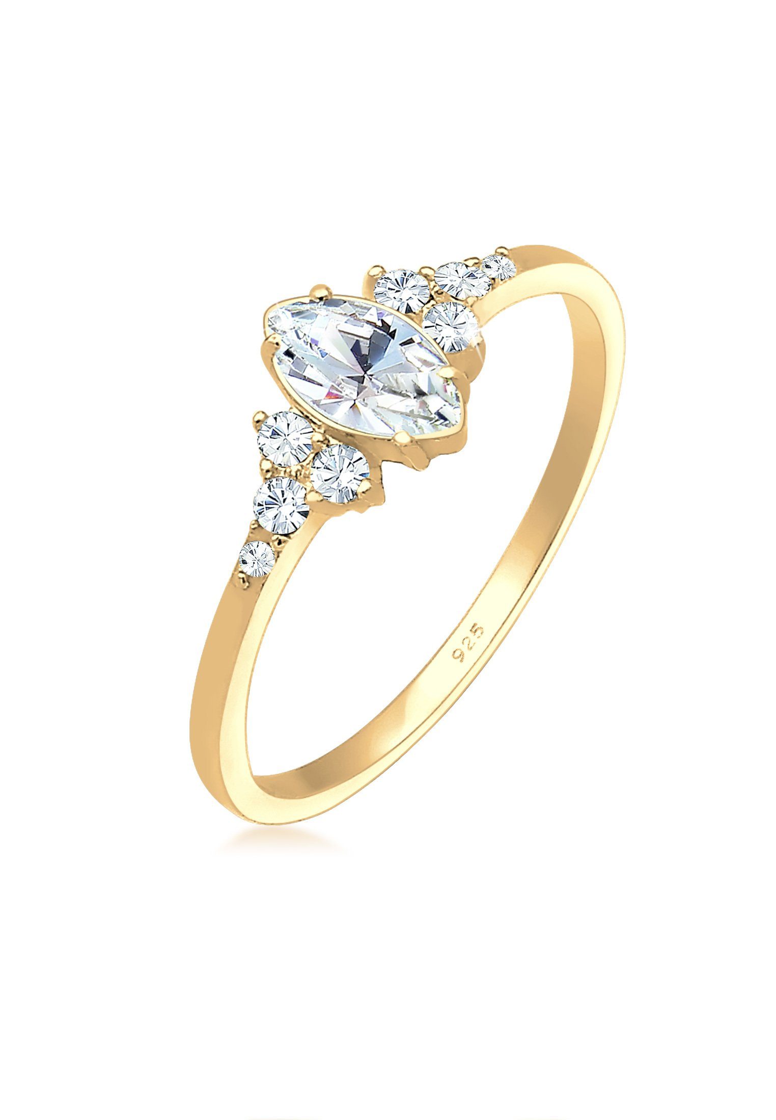 Elli Verlobungsring Marquise Design 925 Silber, günstig online kaufen