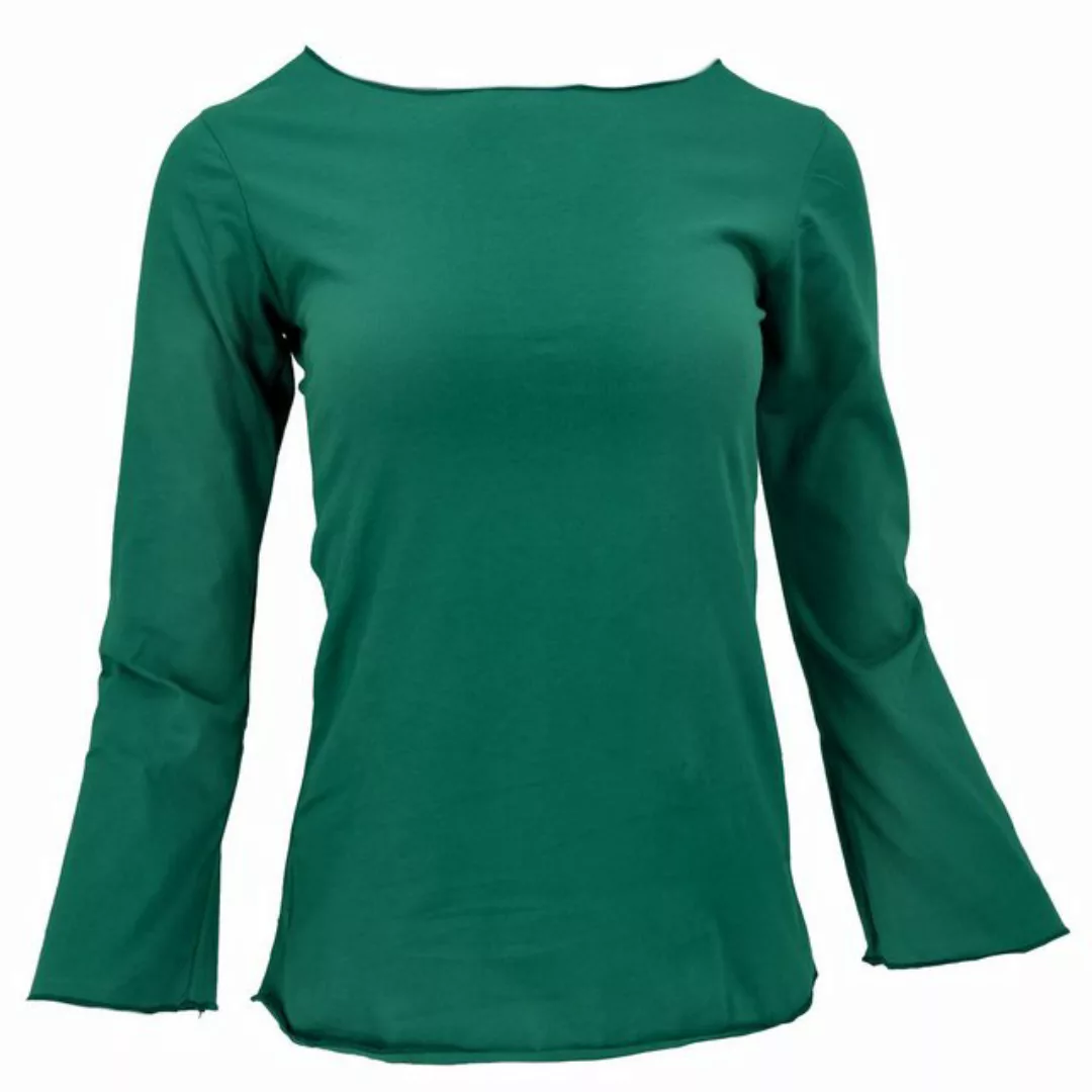 Guru-Shop Longsleeve Basic Langarmshirt, Yogashirt mit.. alternative Beklei günstig online kaufen