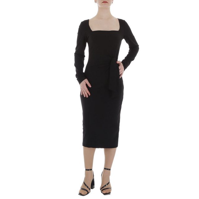 Ital-Design Wickelkleid Damen Elegant Pencil (86365207) Drapiert Stretch Ma günstig online kaufen