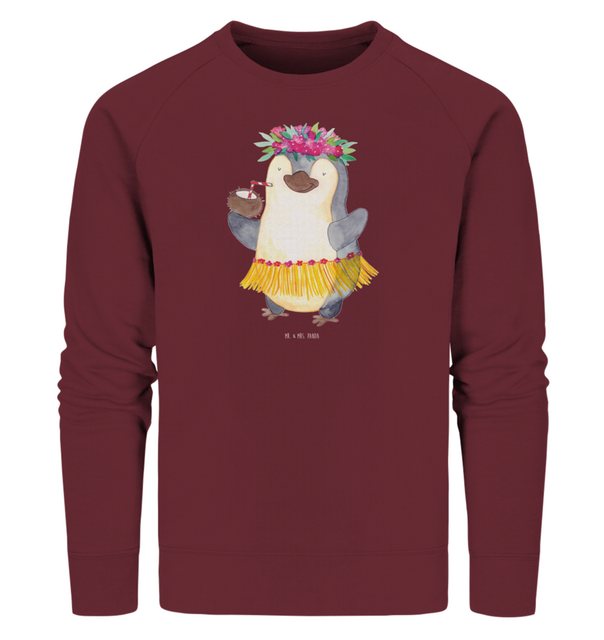 Mr. & Mrs. Panda Longpullover Größe L Pinguin Kokosnuss - Burgundy - Gesche günstig online kaufen