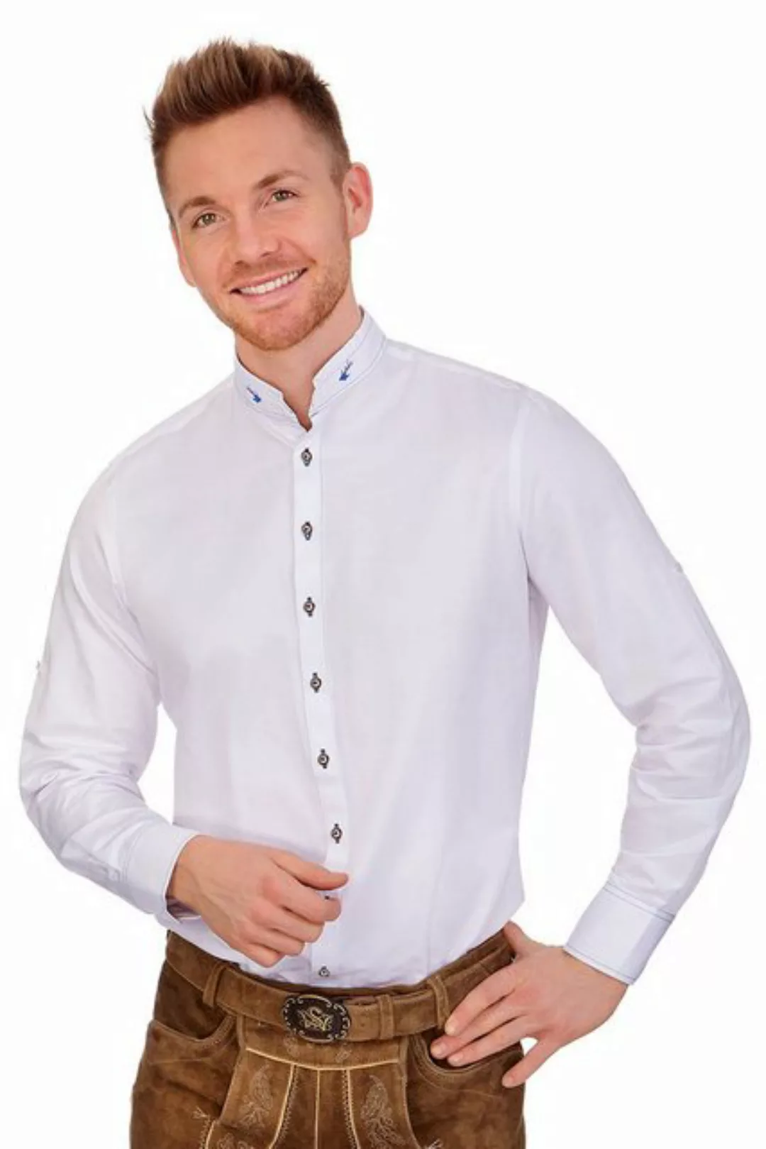 orbis Trachtenhemd Trachtenhemd - OZZIE - weiß/blau günstig online kaufen