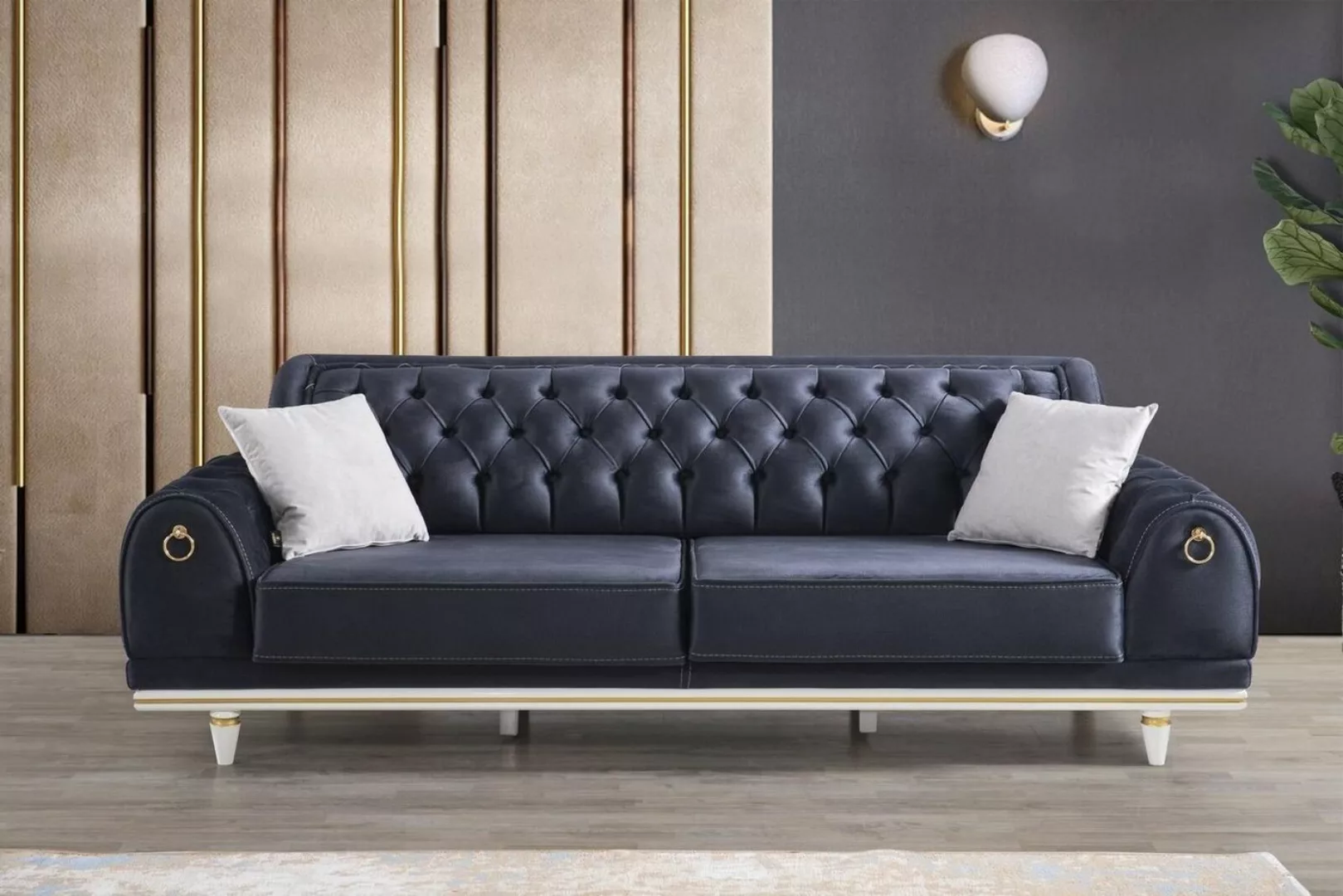 JVmoebel Sofa Chesterfield Sofa Couch 230cm Polster Möbel Einrichtung, Made günstig online kaufen