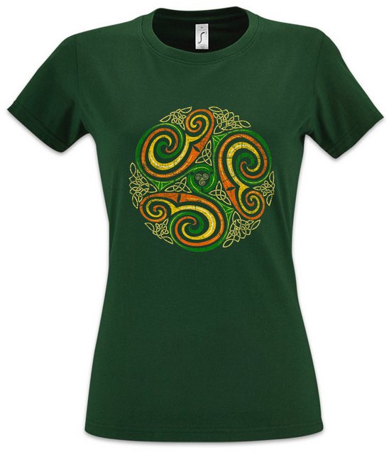 Urban Backwoods Print-Shirt Celtic Circle Damen T-Shirt Kelten Celts Keltis günstig online kaufen