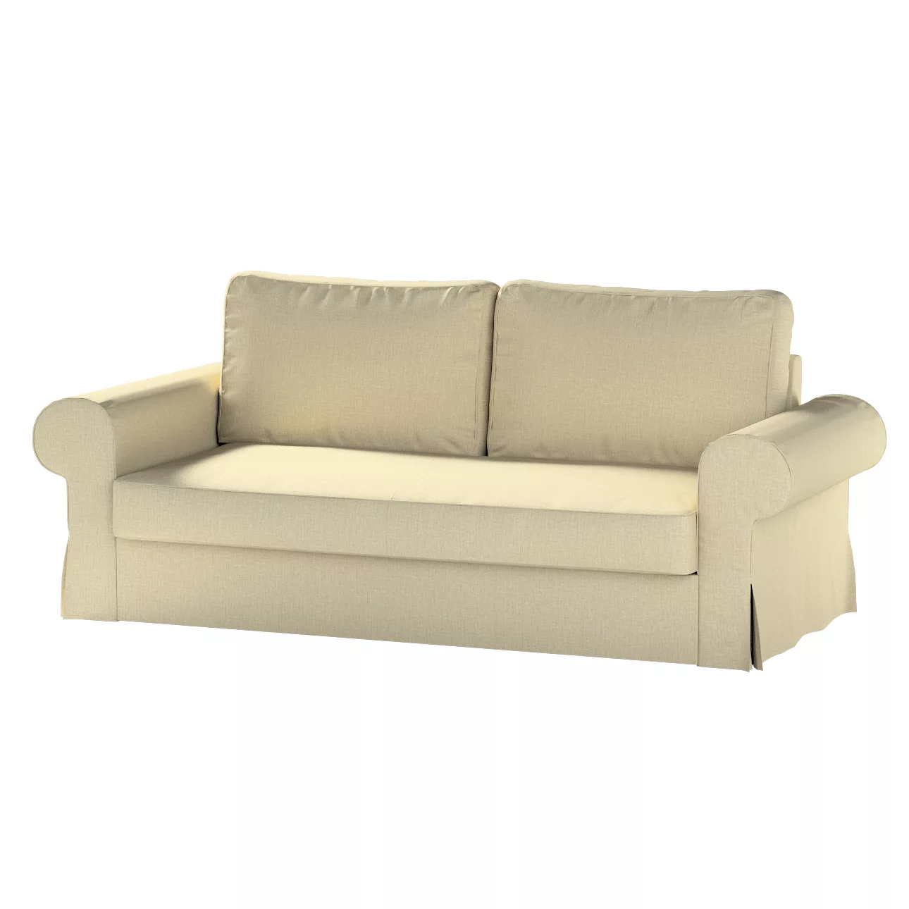 Bezug für Backabro 3-Sitzer Sofa ausklappbar, olivgrün-creme, Bezug für Bac günstig online kaufen