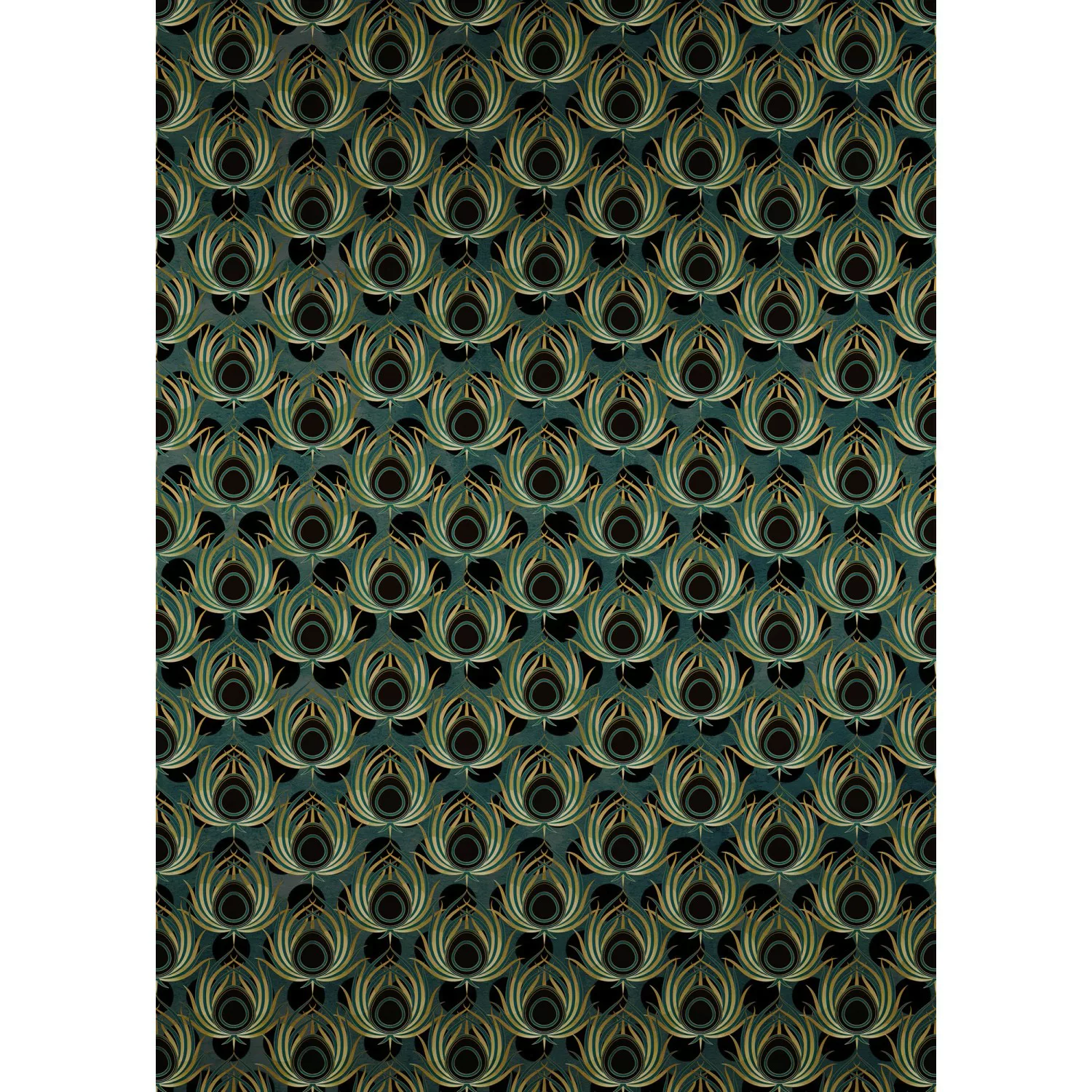 KOMAR Vlies Fototapete - Paon Vert - Größe 200 x 280 cm mehrfarbig günstig online kaufen