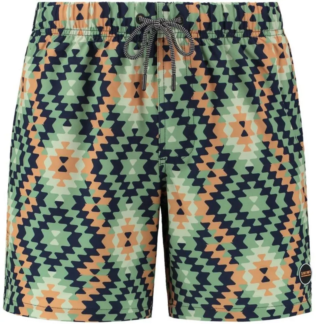 Shiwi Badeshorts Mayan Print Grün - Größe XXL günstig online kaufen