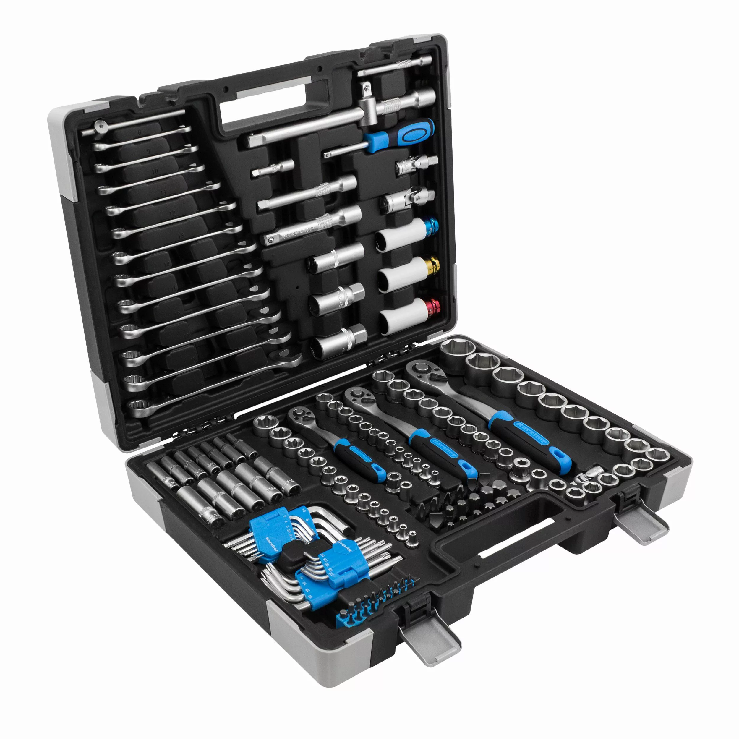 Karcher Werkzeugset 157-teilig, (157-tlg), Steckschlüsselset, 1/4" günstig online kaufen