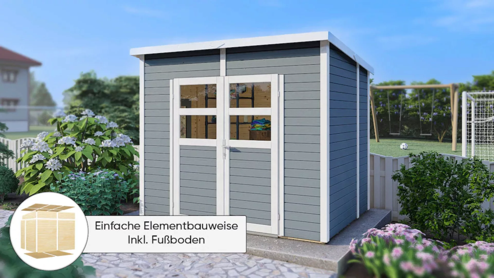 KONIFERA Gartenhaus "Felix 2", Inklusive Fußboden günstig online kaufen