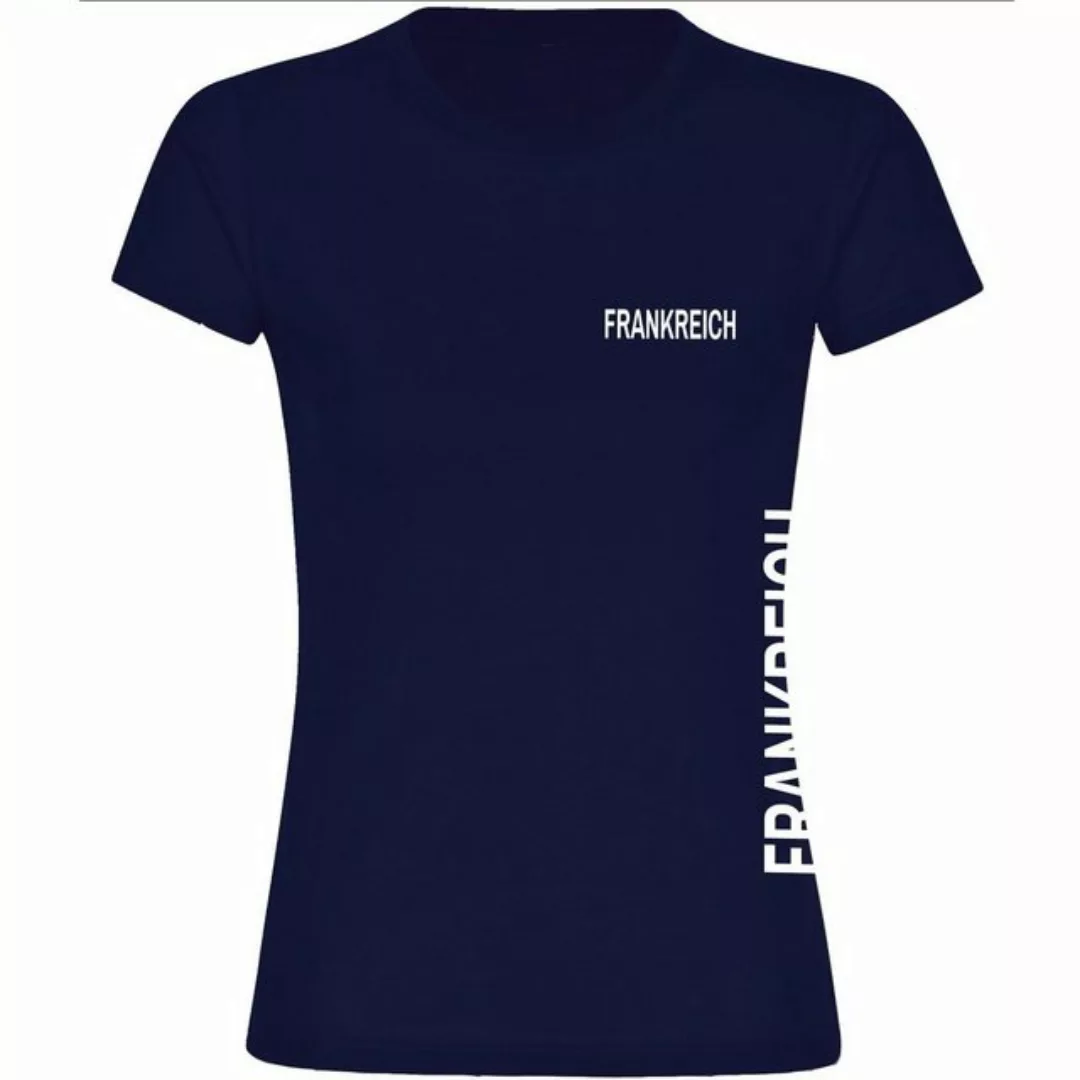 multifanshop T-Shirt Damen Frankreich - Brust & Seite - Frauen günstig online kaufen
