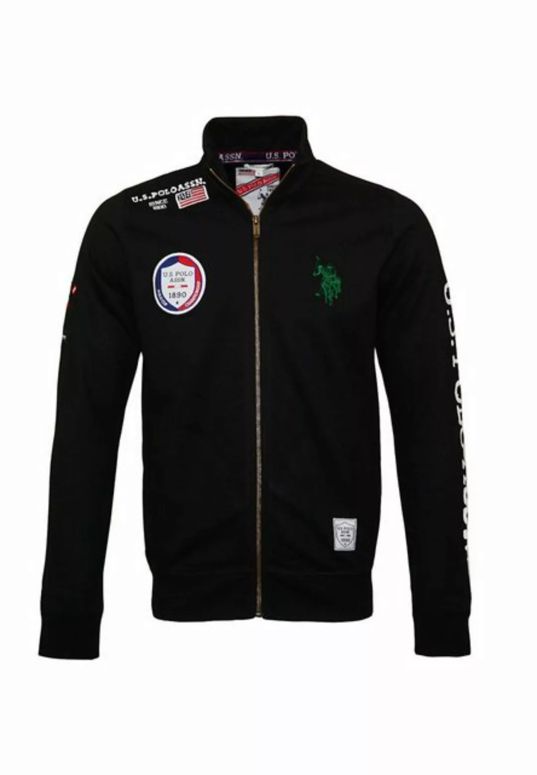 U.S. Polo Assn Sweatjacke Zipper Sweatjacket Full Zip mit Armprint FZ USPA günstig online kaufen