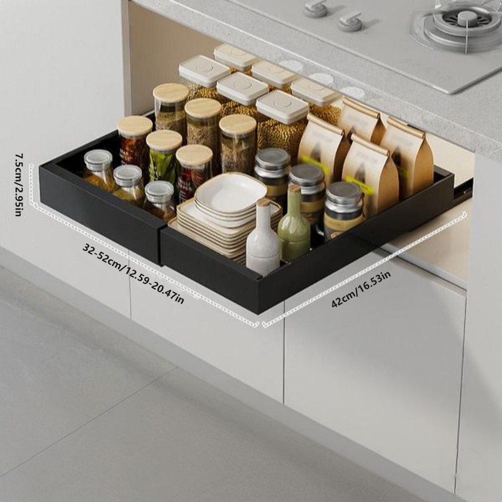 GarveeMore Küchenorganizer-Set 32-52CM Expandierbarer Ausziehbarer Schrank günstig online kaufen