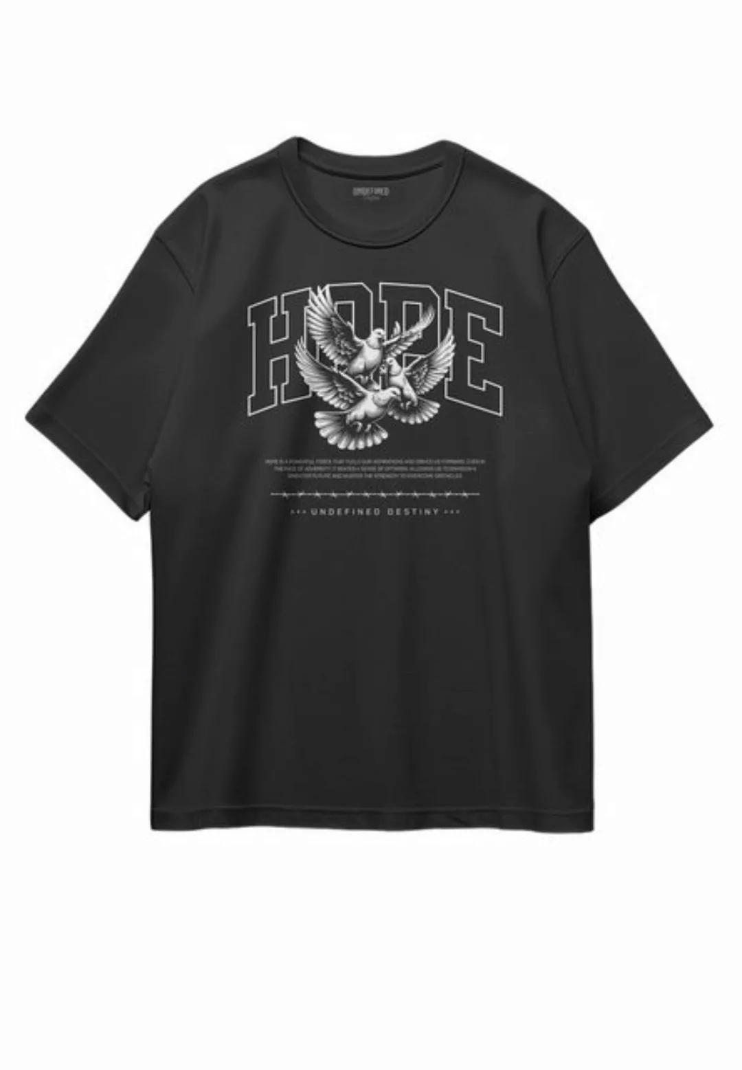 Novux T-Shirt HOPE Pigeon Oversize Damen Tshirt günstig online kaufen