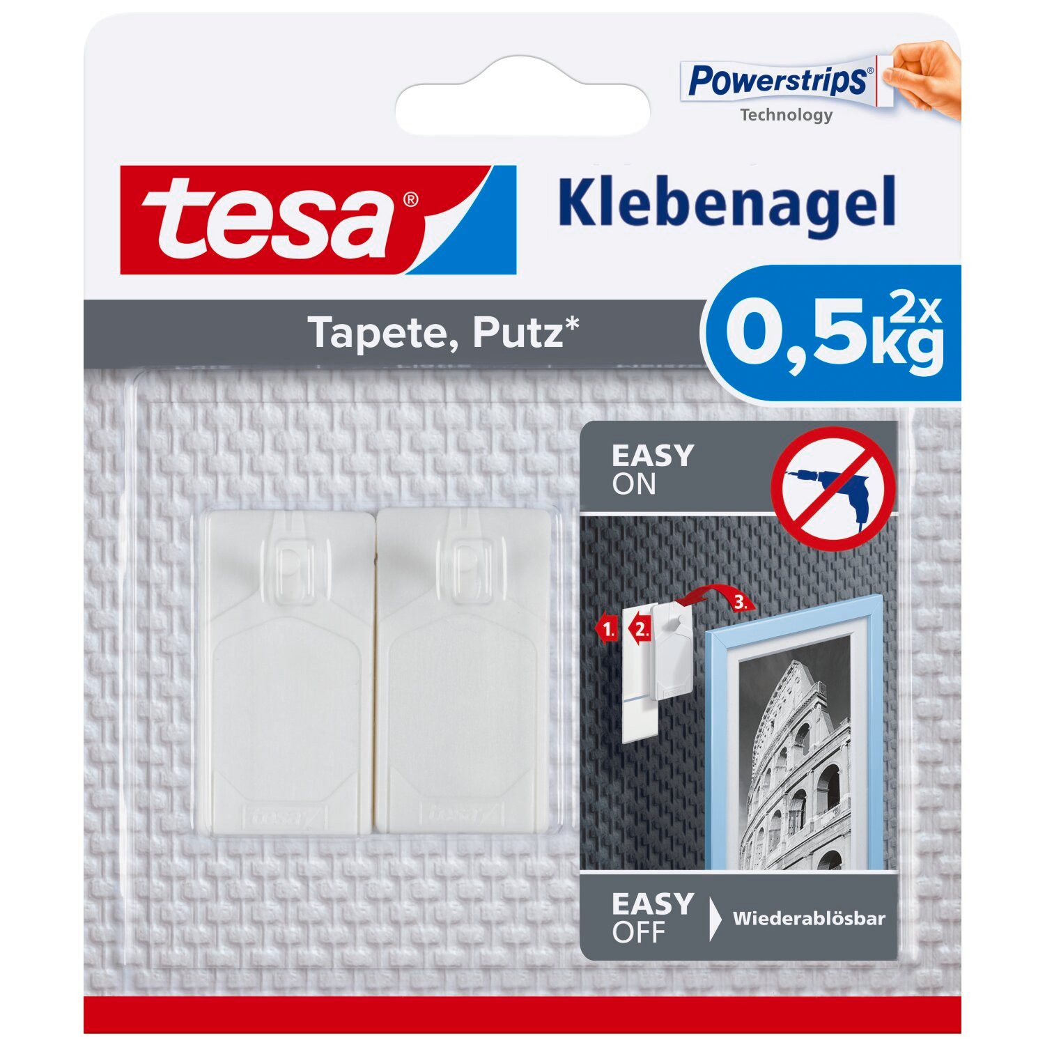 tesa Wandhaken tesa Klebenagel Traglast 500 günstig online kaufen