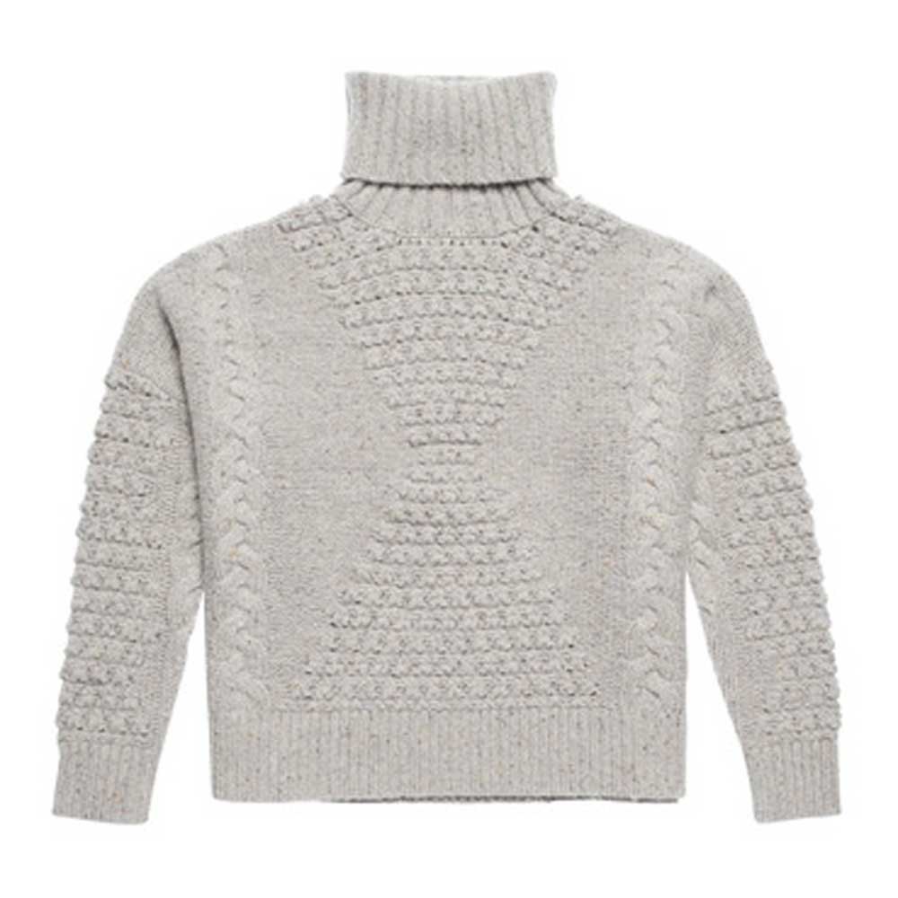 Superdry Chunky Cable Roll Pullover M Off White günstig online kaufen