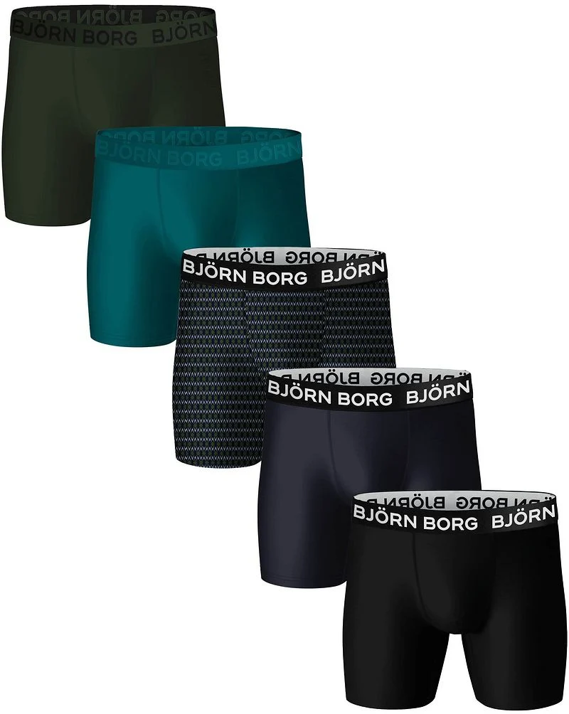 Björn Borg Performance Shorts 5er-Pack Multicolour - Größe L günstig online kaufen