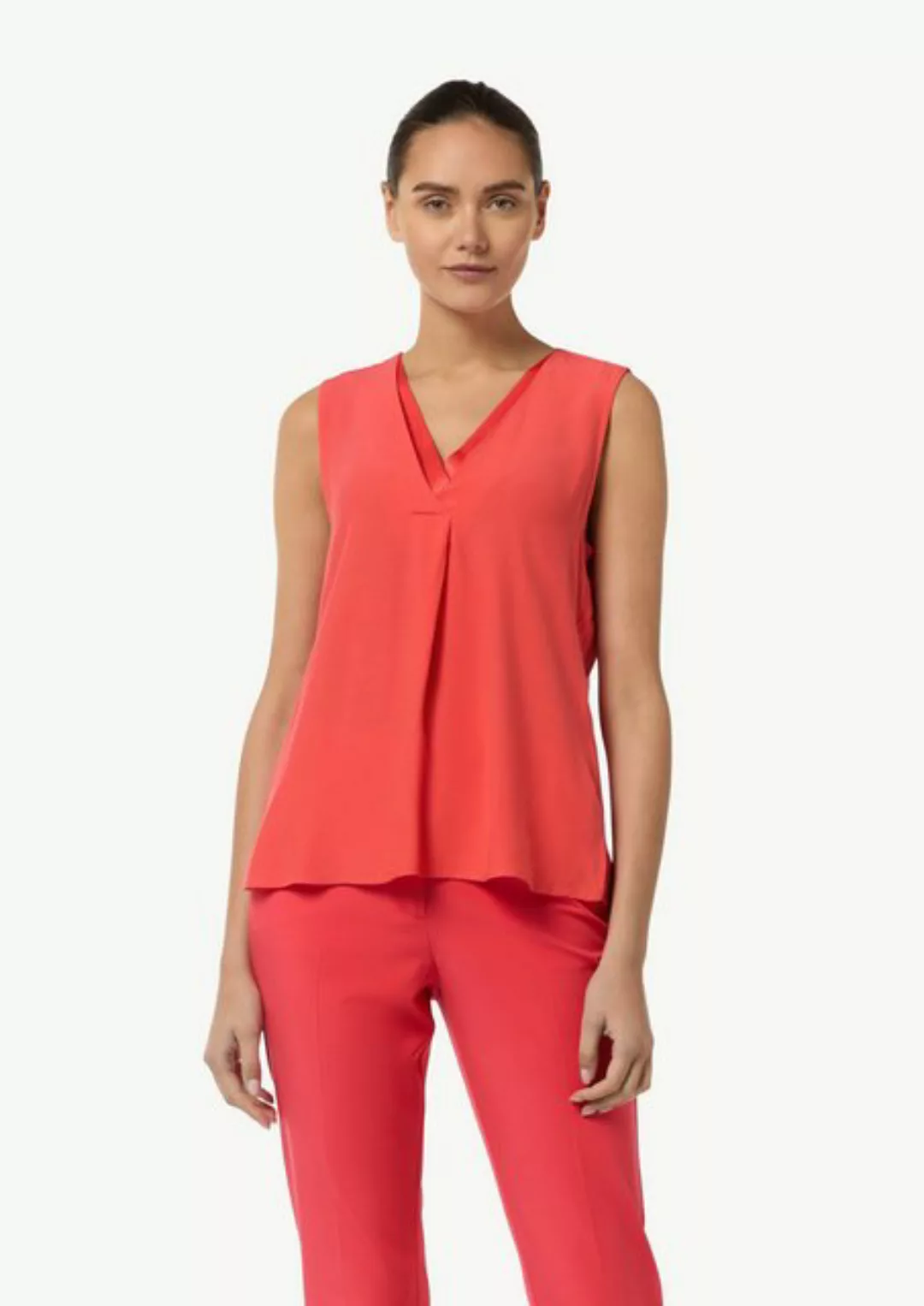 Comma Blusentop V-Neck-Top aus Crêpe günstig online kaufen