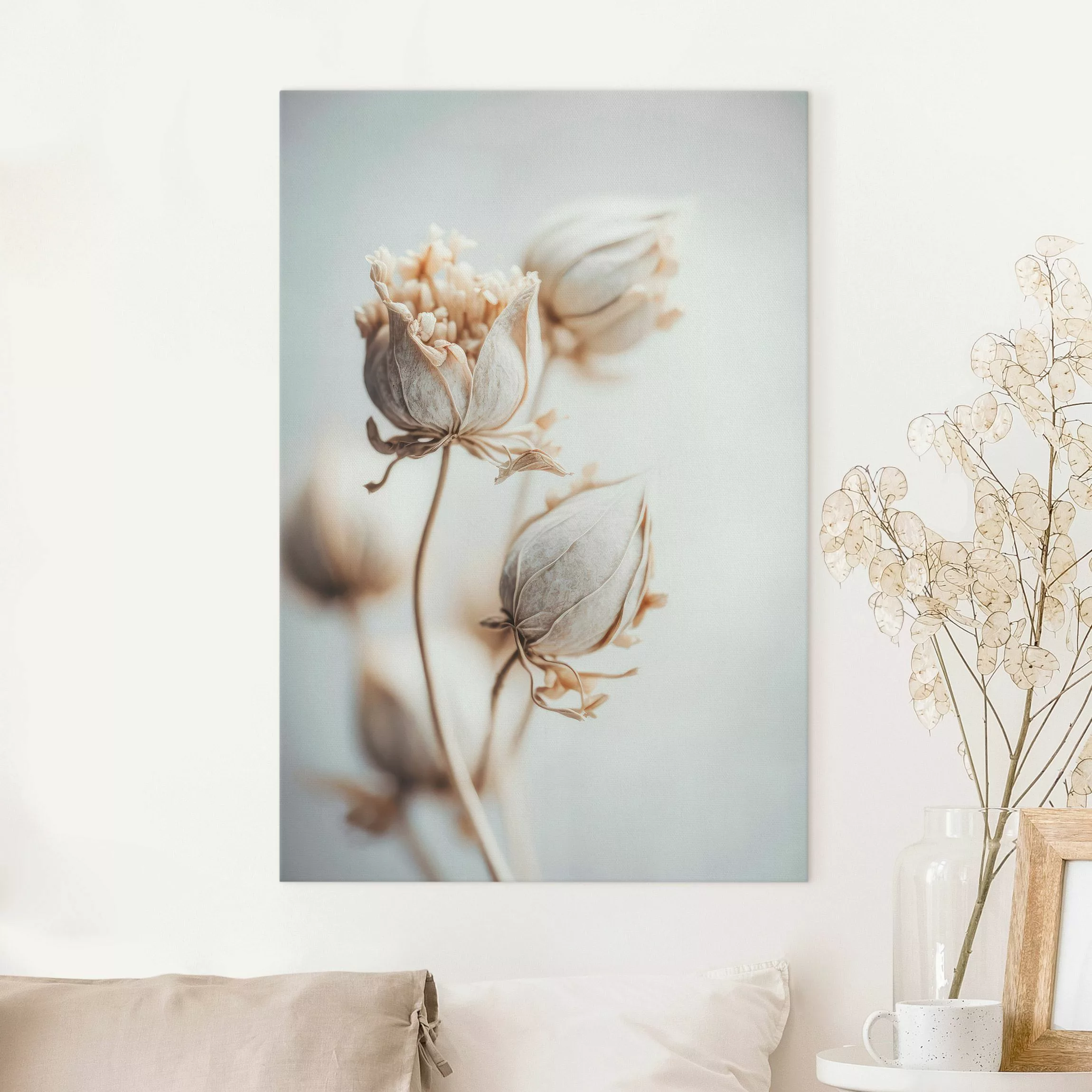 Leinwandbild Knospen und Blüten günstig online kaufen