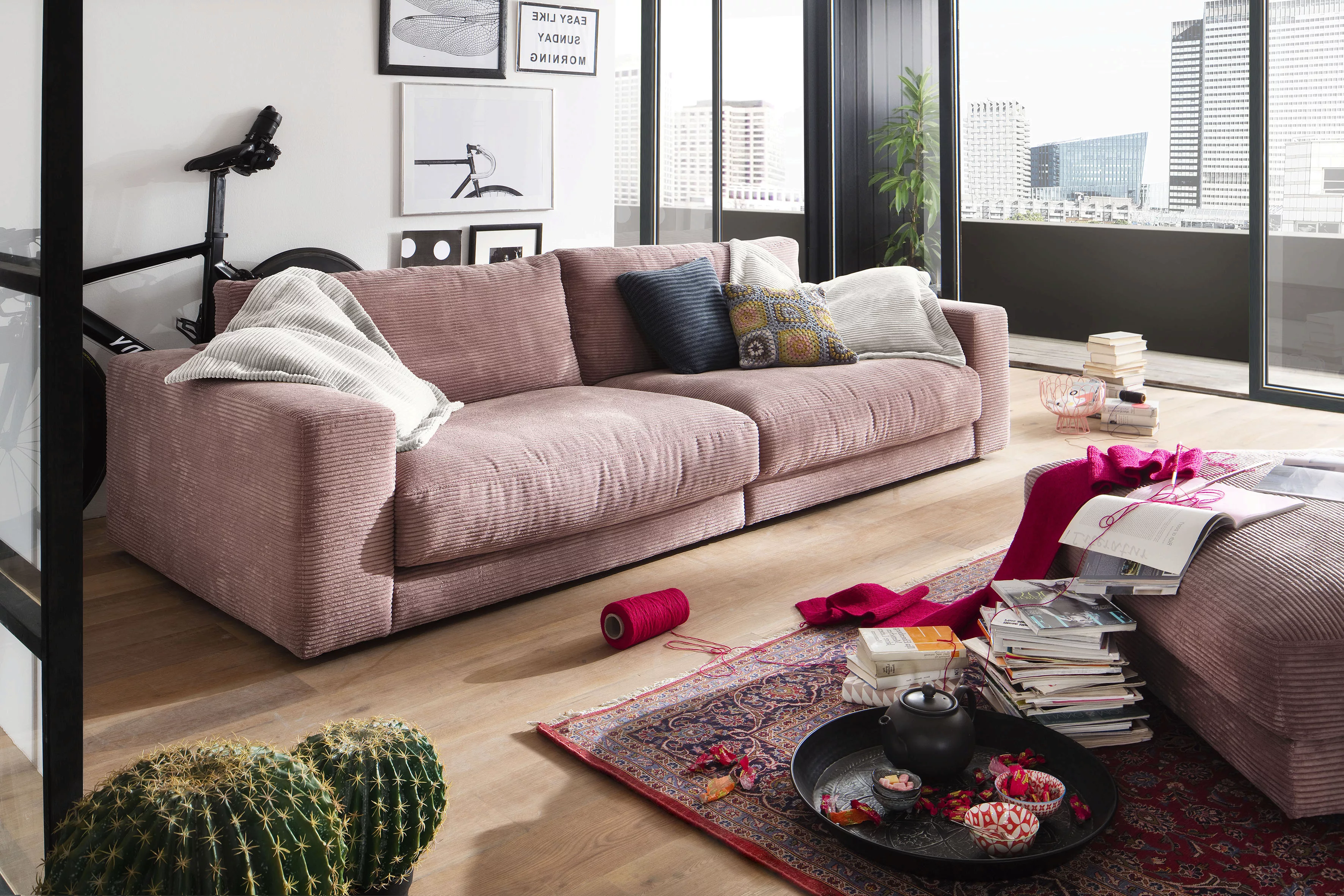 Places of Style Big-Sofa "Enisa, legere Polsterung B/T/H: 290/127/85 cm", Z günstig online kaufen