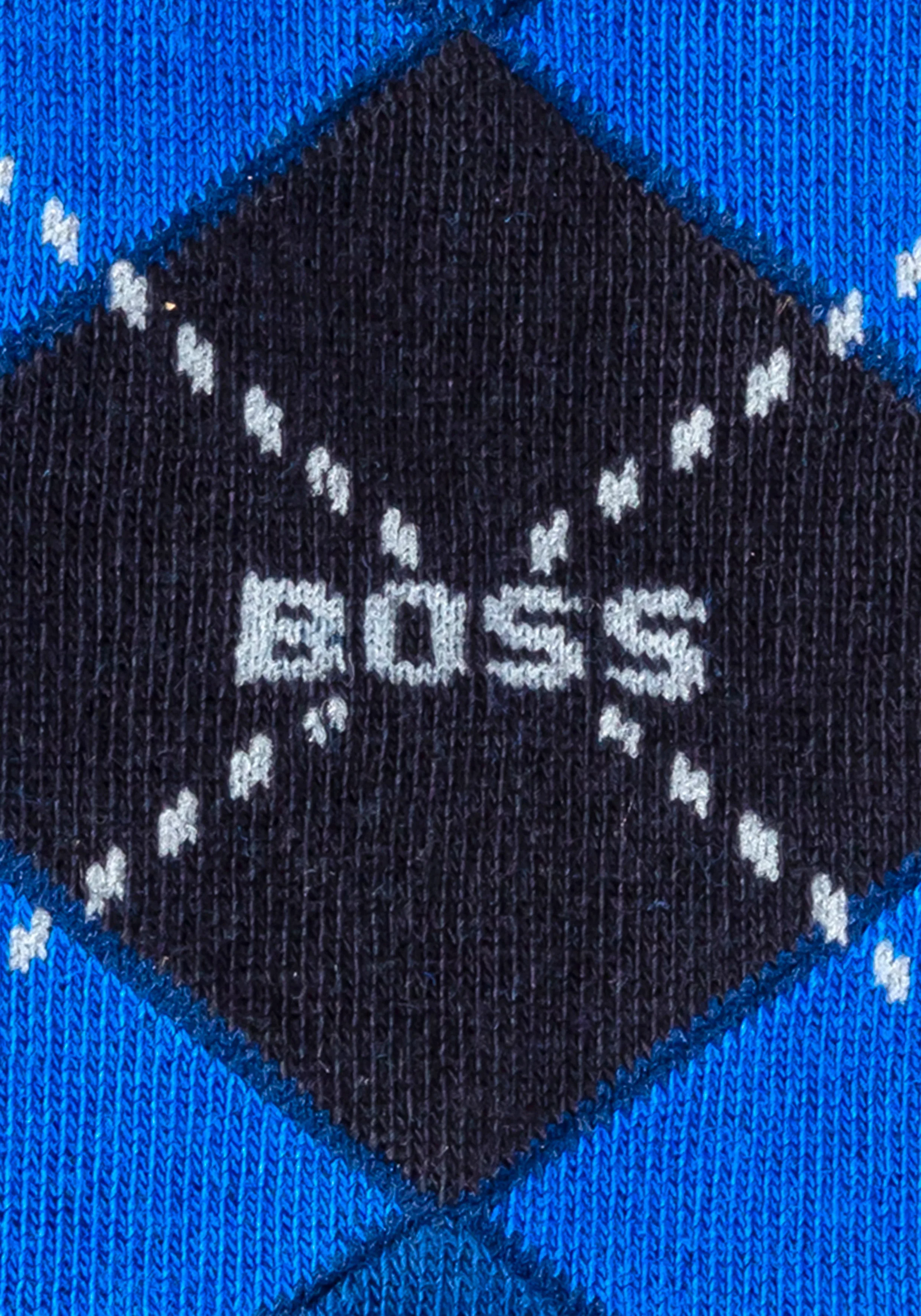 BOSS Socken "2P RS Argyle CC", (Packung, 2 Paar, 2er Pack), mit BOSS Schrif günstig online kaufen