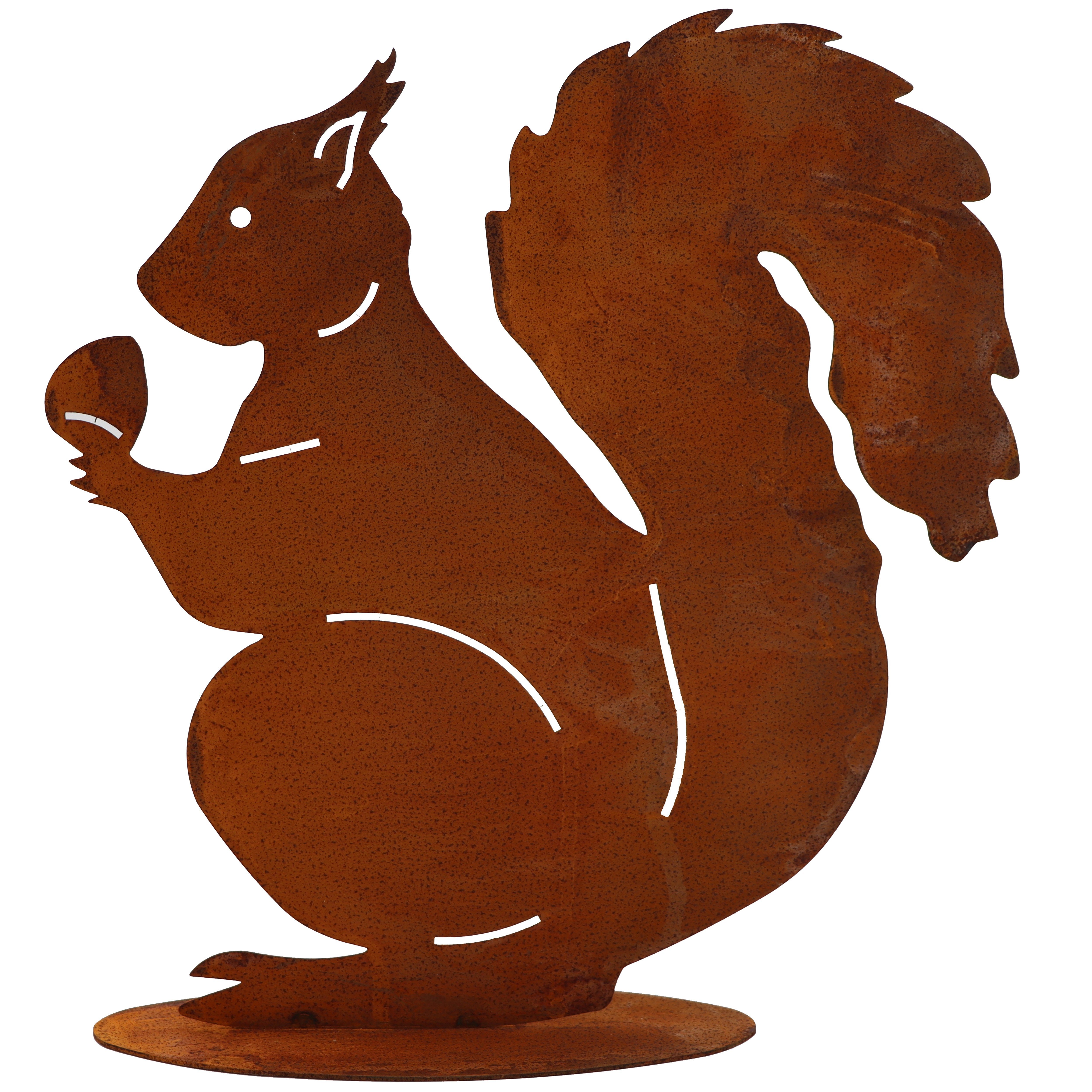Rostikal Gartenfigur Eichhörnchen Figur Rost Deko, günstig online kaufen