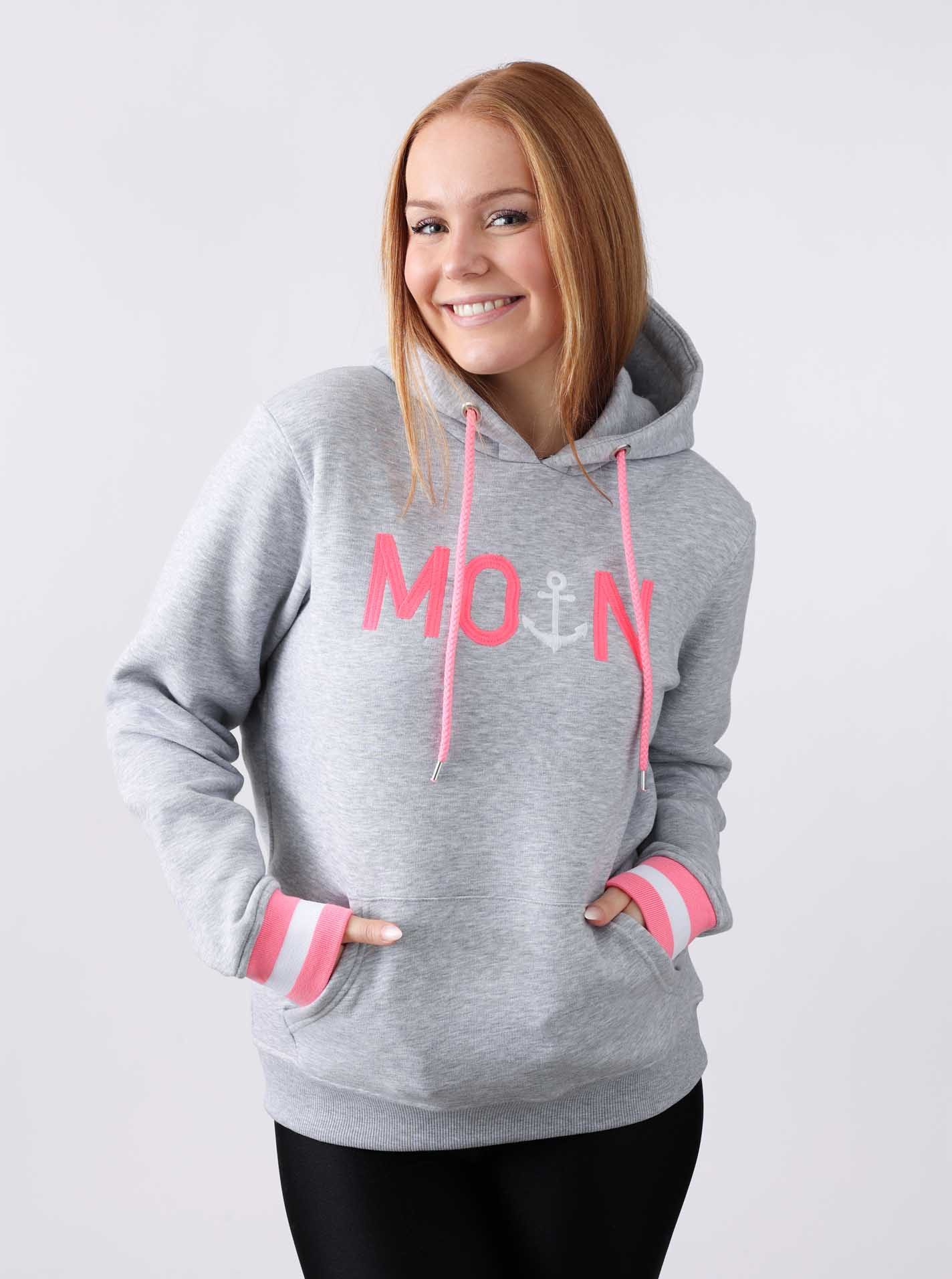 Zwillingsherz Hoodie "Rahel" Kontrastbündchen, Kängurutasche, Langarm, günstig online kaufen