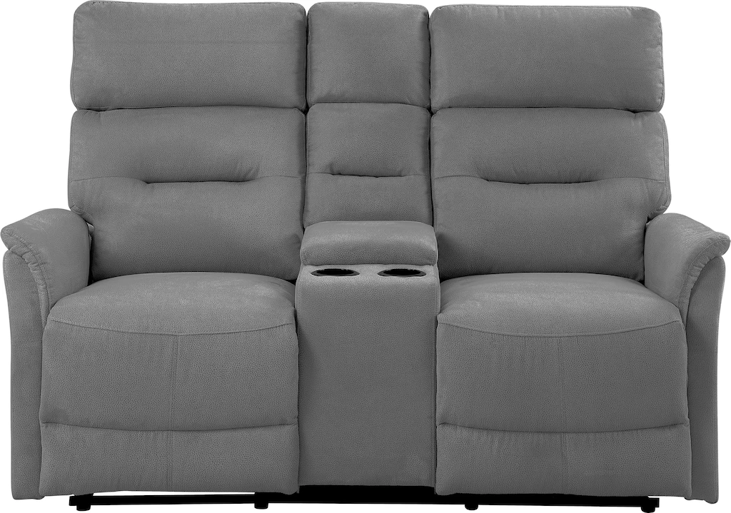 ATLANTIC home collection 2-Sitzer "Falk", Zwei Relaxfunktionen, Mittelkosol günstig online kaufen