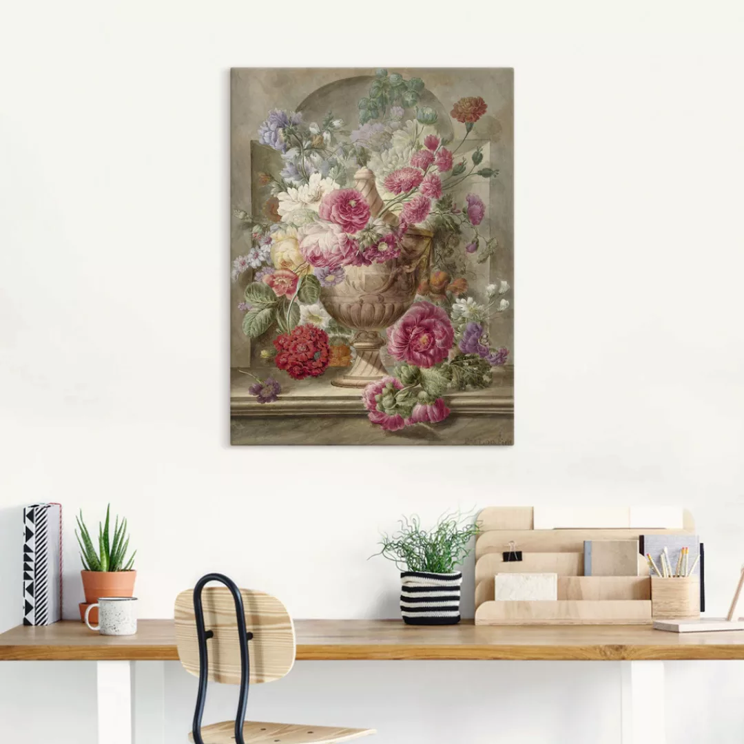 Artland Wandbild "Vase mit Blumen.", Arrangements, (1 St.) günstig online kaufen