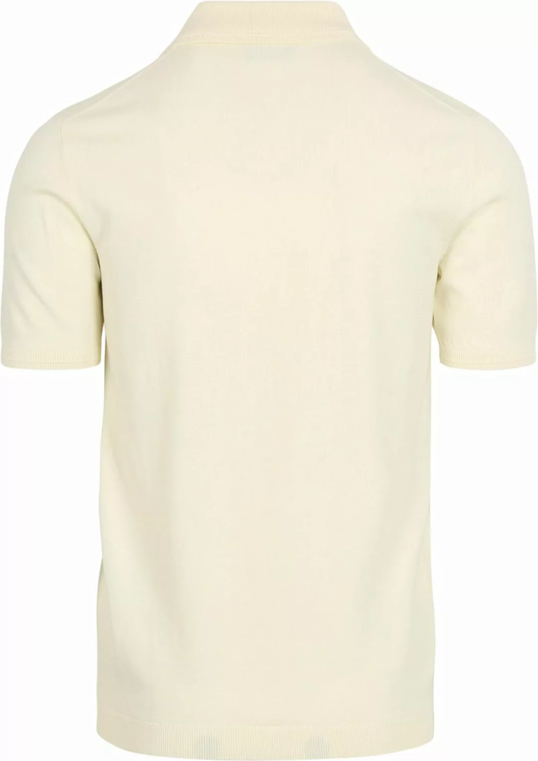 No Excess Half Zip Poloshirt Off White - Größe 3XL günstig online kaufen