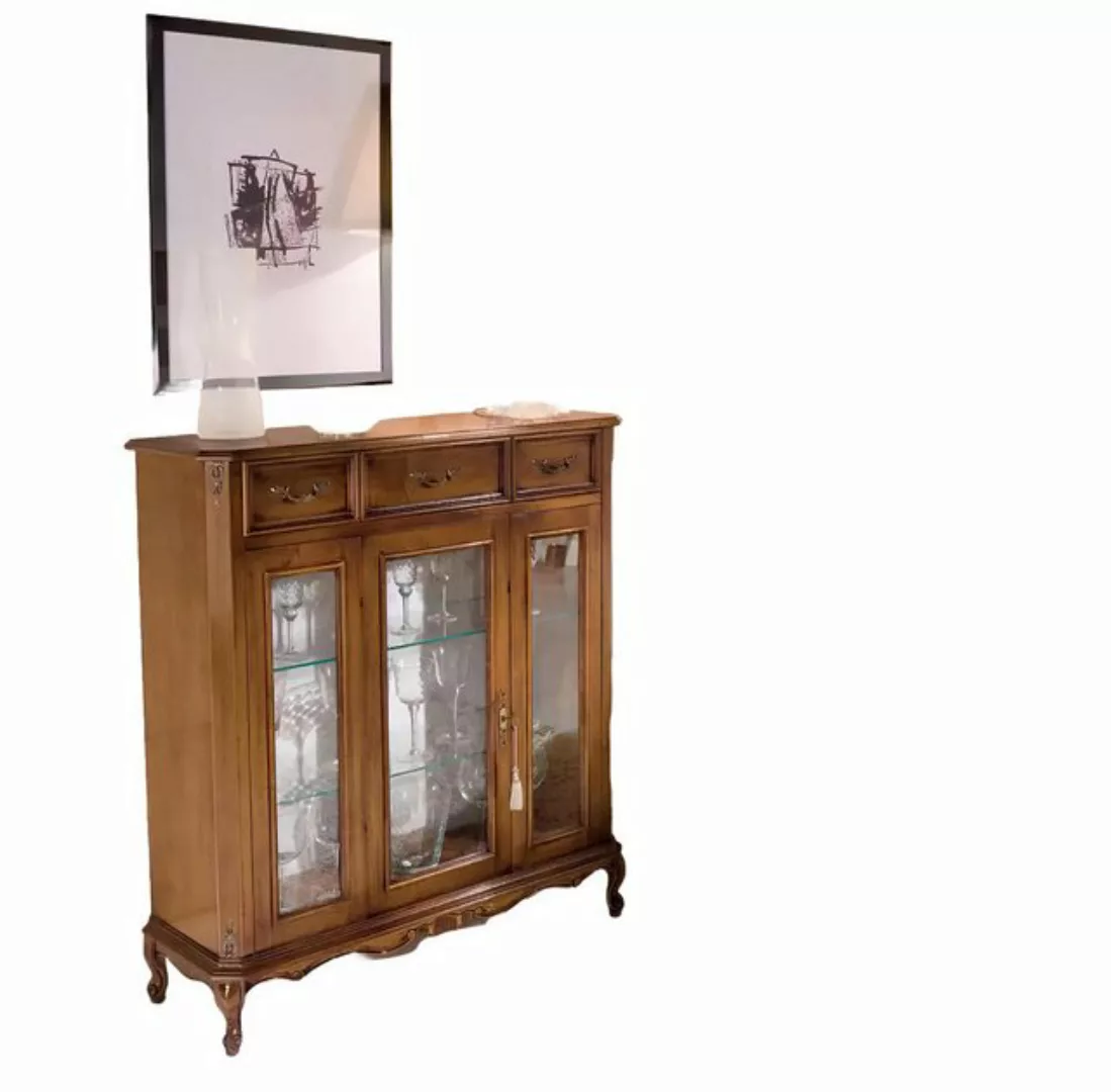 Xlmoebel Vitrine neue elegante und luxuriöse braune Glasvitrine im klassisc günstig online kaufen