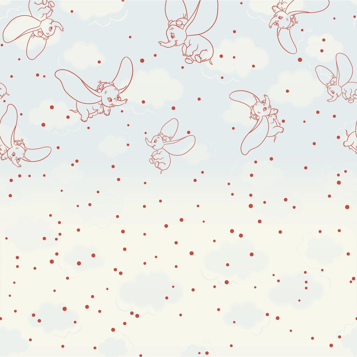 Komar Vlies Fototapete Disney Dumbo Clouds Hellblau günstig online kaufen