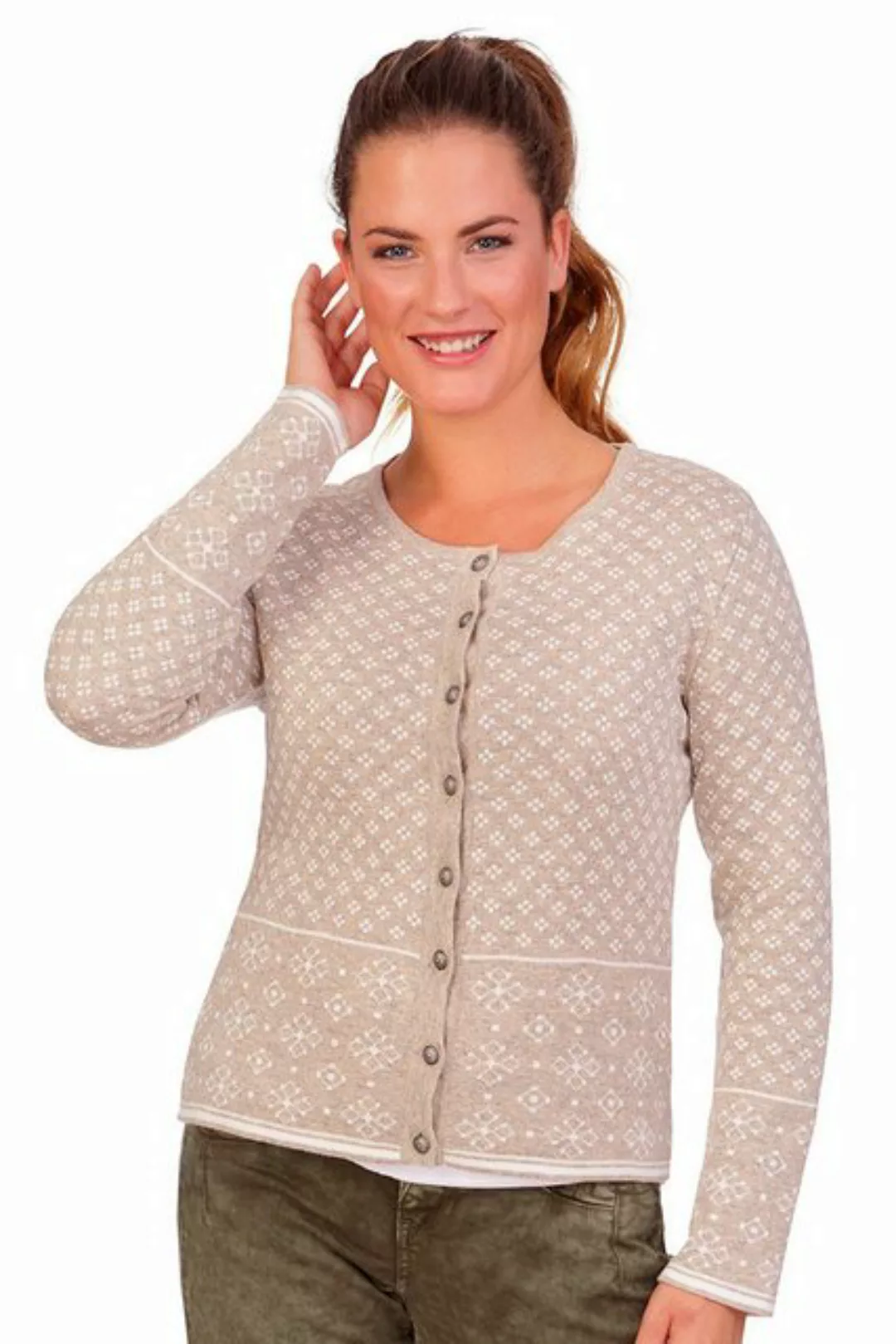 orbis Trachtenjacke Trachten Strickjacke - SEFORA - natur, taupe günstig online kaufen