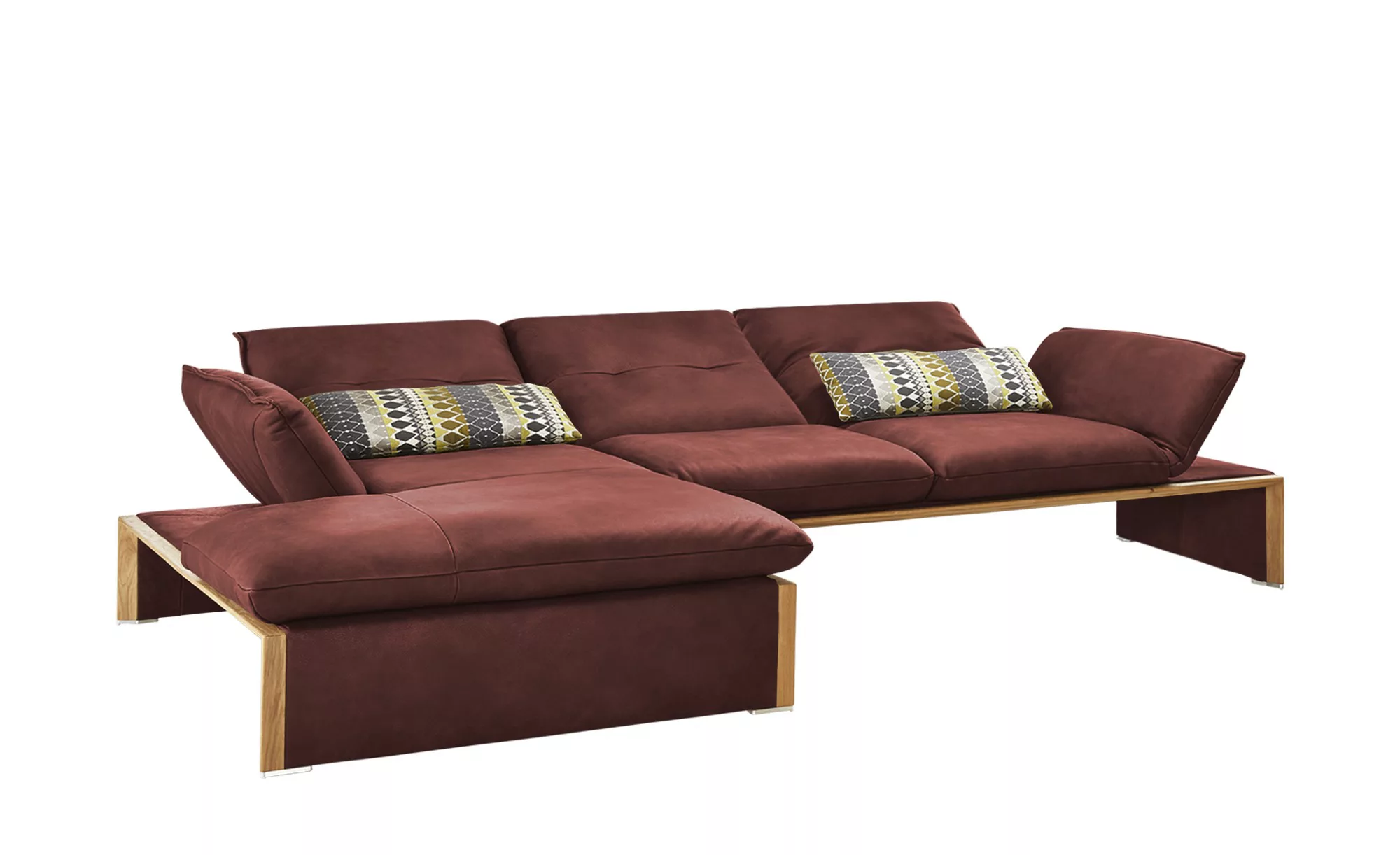 KOINOR Leder-Ecksofa  Humfrey ¦ rot ¦ Maße (cm): B: 314 H: 93 T: 159 Polste günstig online kaufen