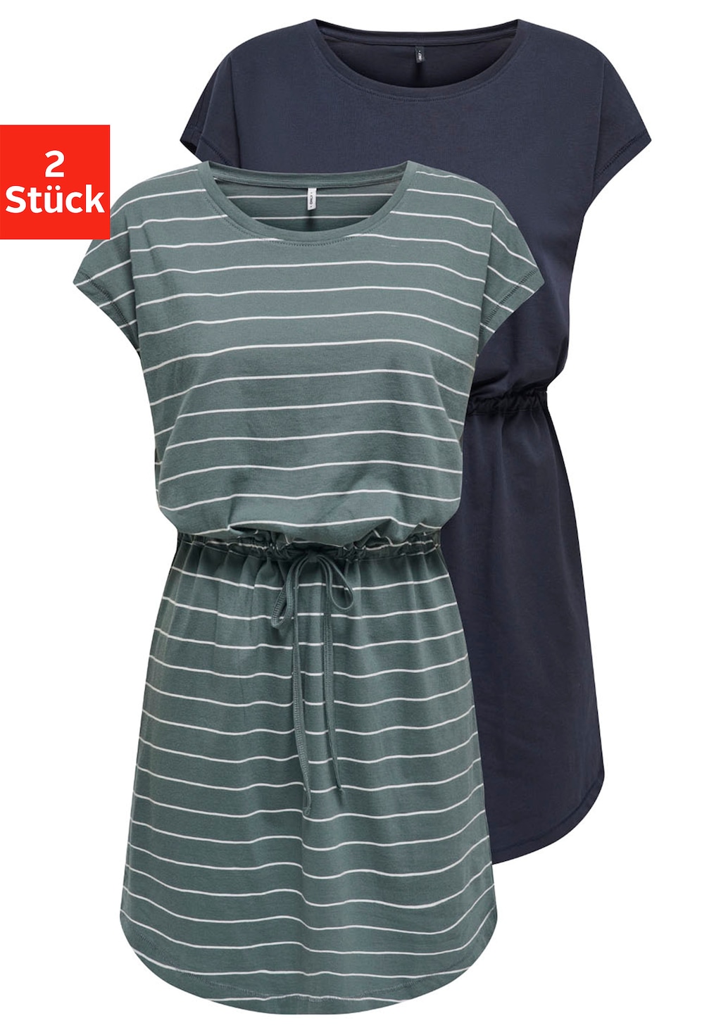 ONLY Shirtkleid "ONLMAY LIFE S/S DRESS 2 PACK CS JRS", (2er-Pack) günstig online kaufen