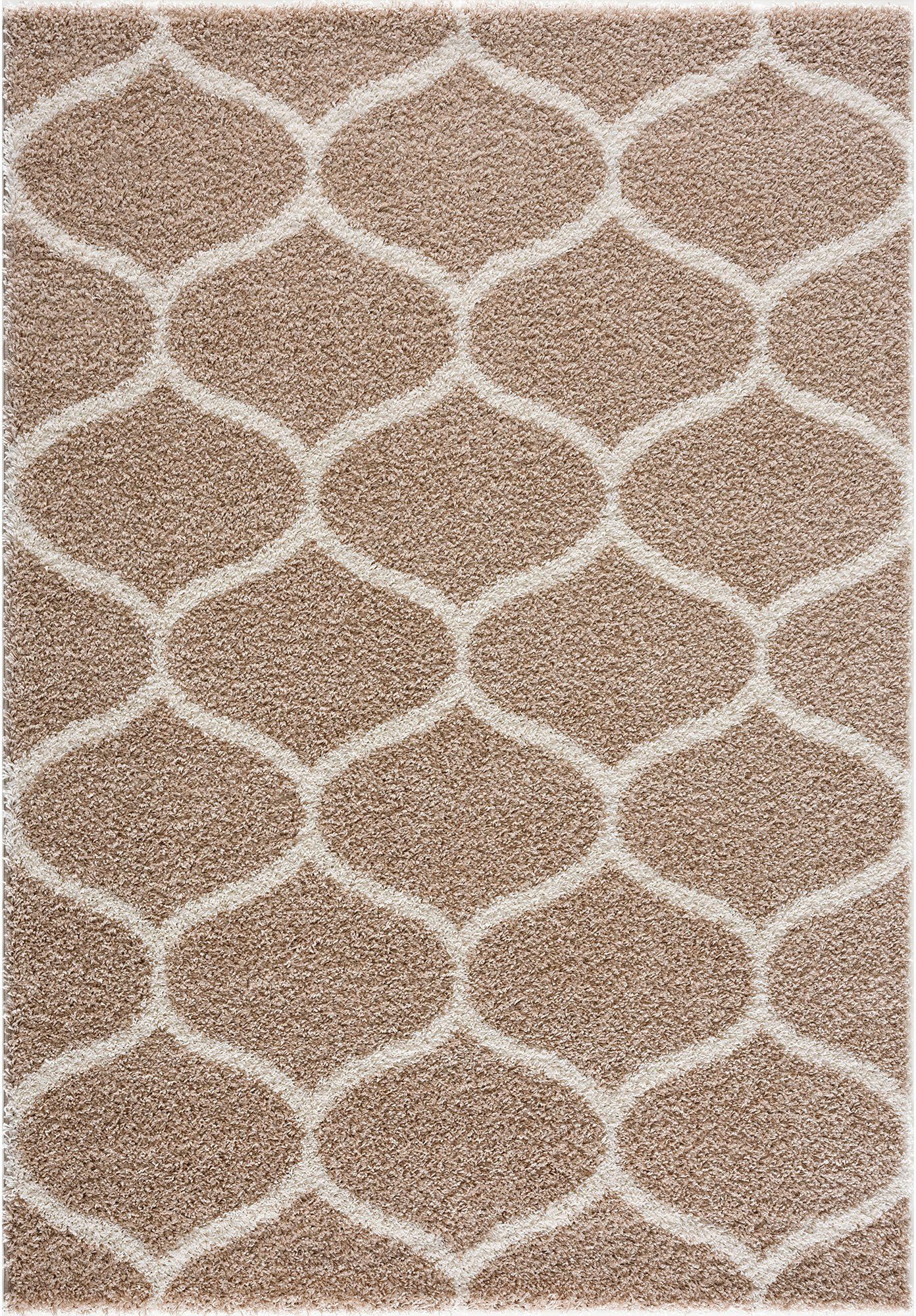 Sanat Hochflor-Teppich »Madrid«, rechteckig, 30 mm Höhe, Wohnzimmer, Langfl günstig online kaufen