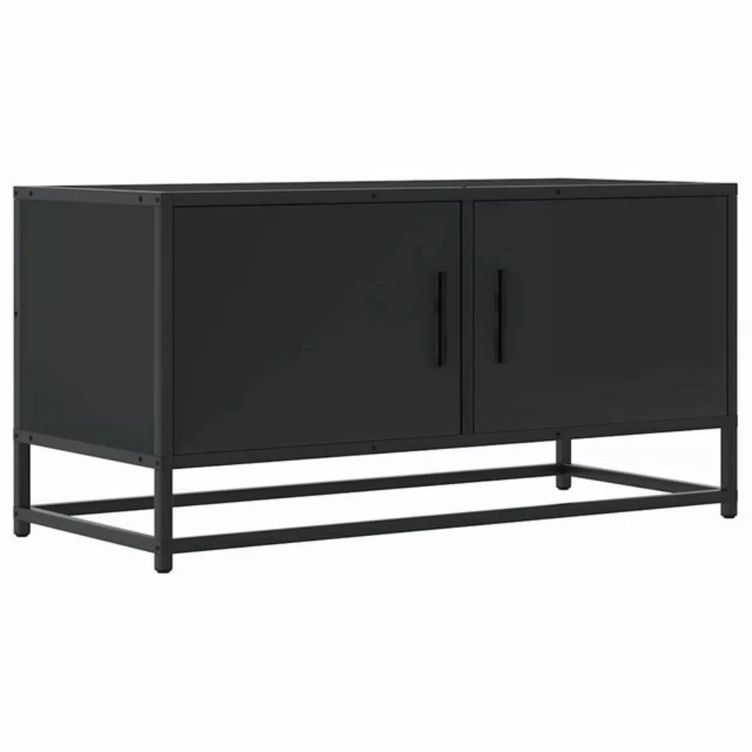 vidaXL Schrankmodule TV-Schrank Schwarz 80x34,5x40 cm Holzwerkstoff und Met günstig online kaufen