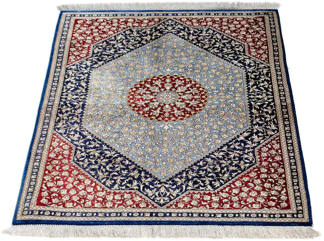 morgenland Orientteppich »Perser - Ghom - 84 x 60 cm - dunkelblau«, rechtec günstig online kaufen