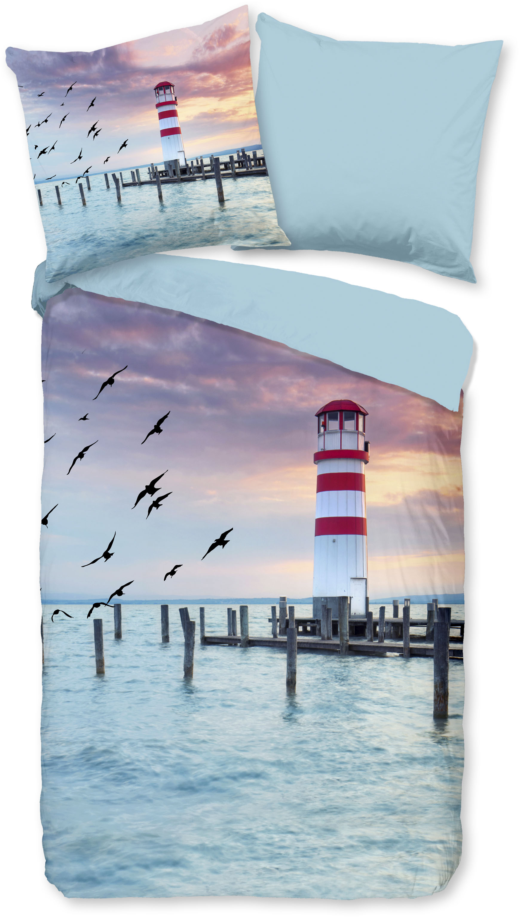 Bettwäsche Lighthouse Multi Polyester B/L: ca. 135x200 cm günstig online kaufen