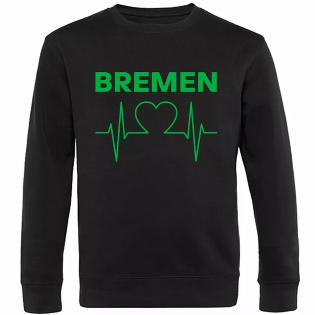 multifanshop Sweatshirt Bremen - Herzschlag - Pullover günstig online kaufen