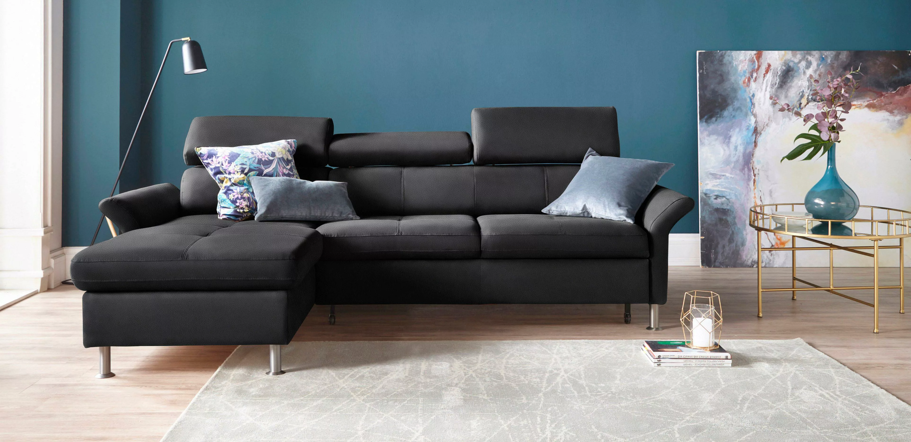 exxpo - sofa fashion Ecksofa "Maretto, bequem und komfortabel, L-Form", ink günstig online kaufen